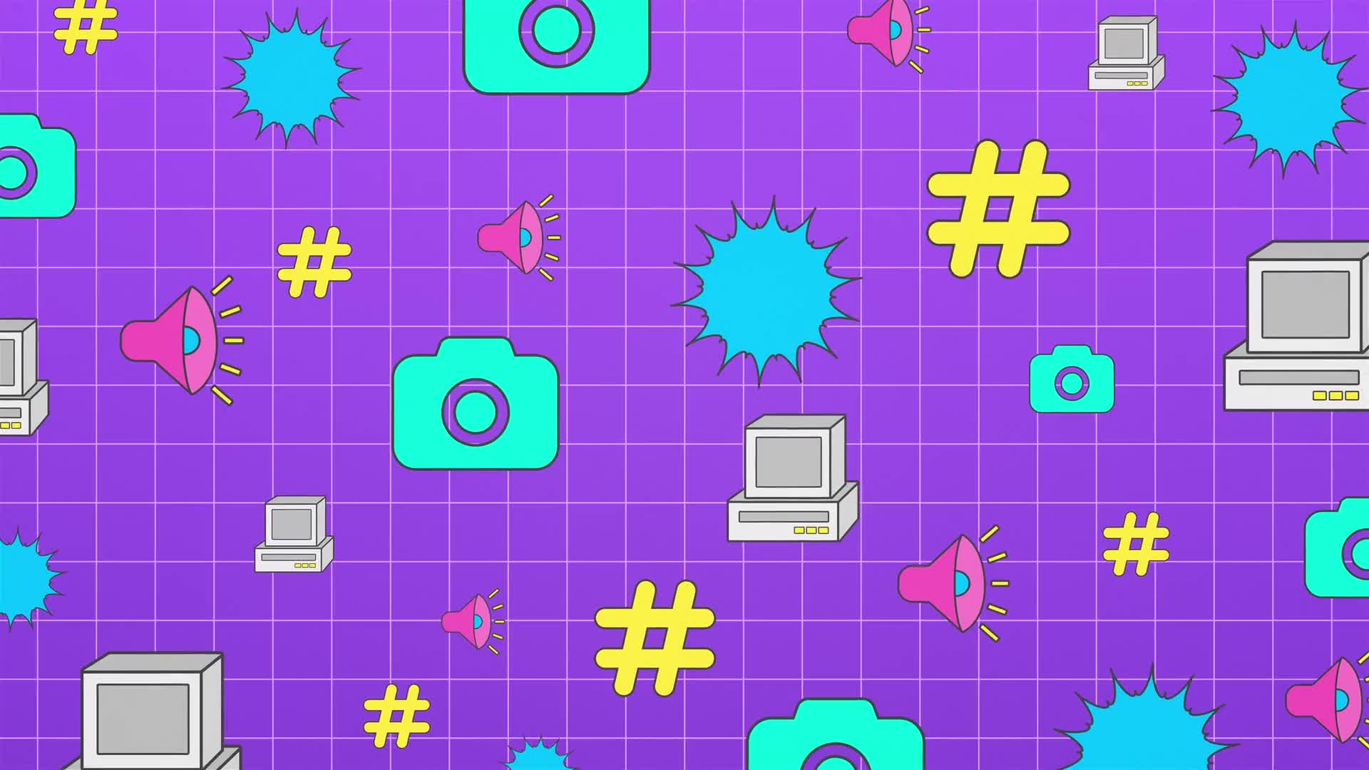 Vibrant Icon Design Background