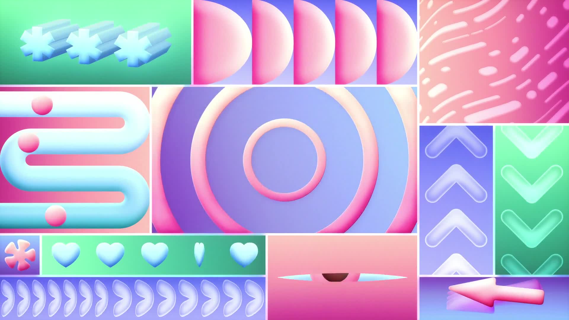 Vibrant Layered Gradient Loop