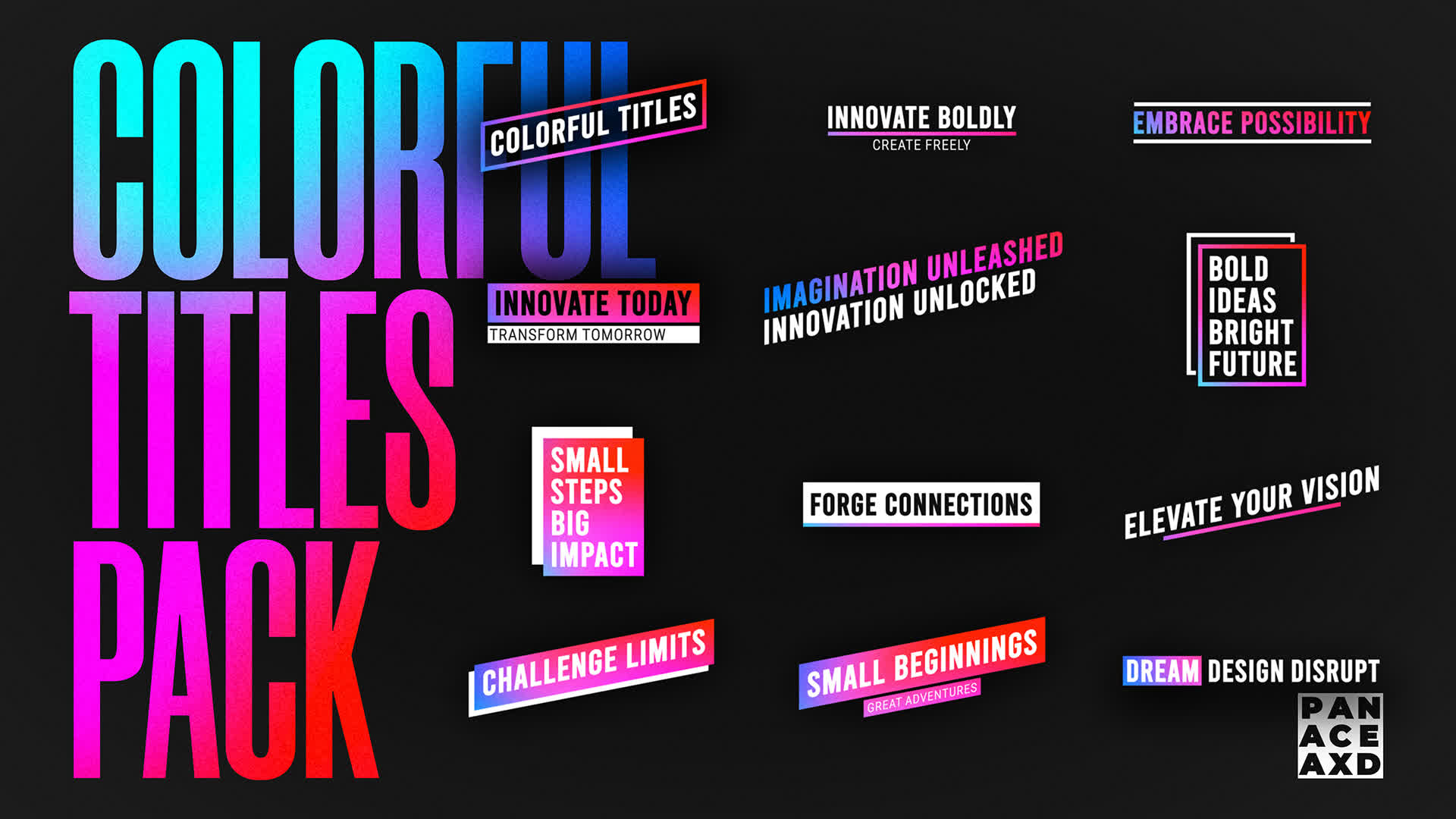 Vibrant Title Templates