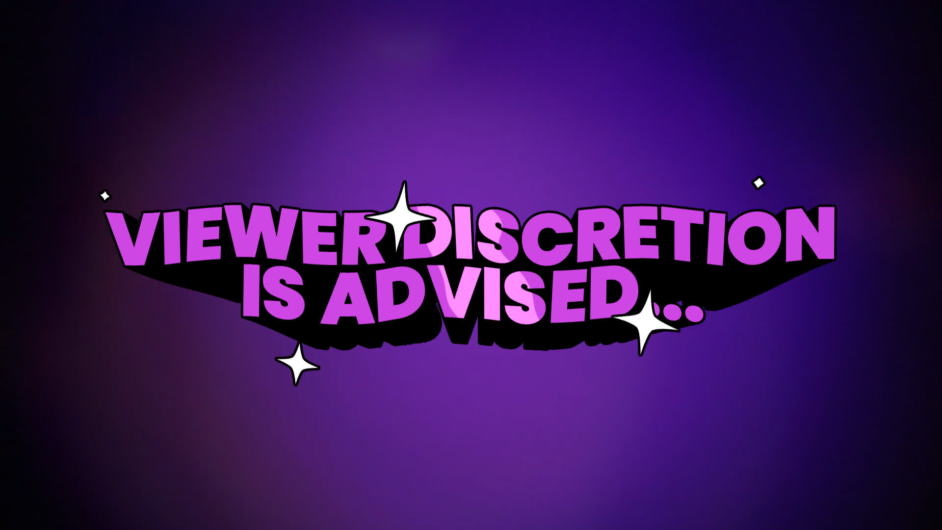 View Discretion is Advised - Cartoon Text • Motion Graphics Template ...