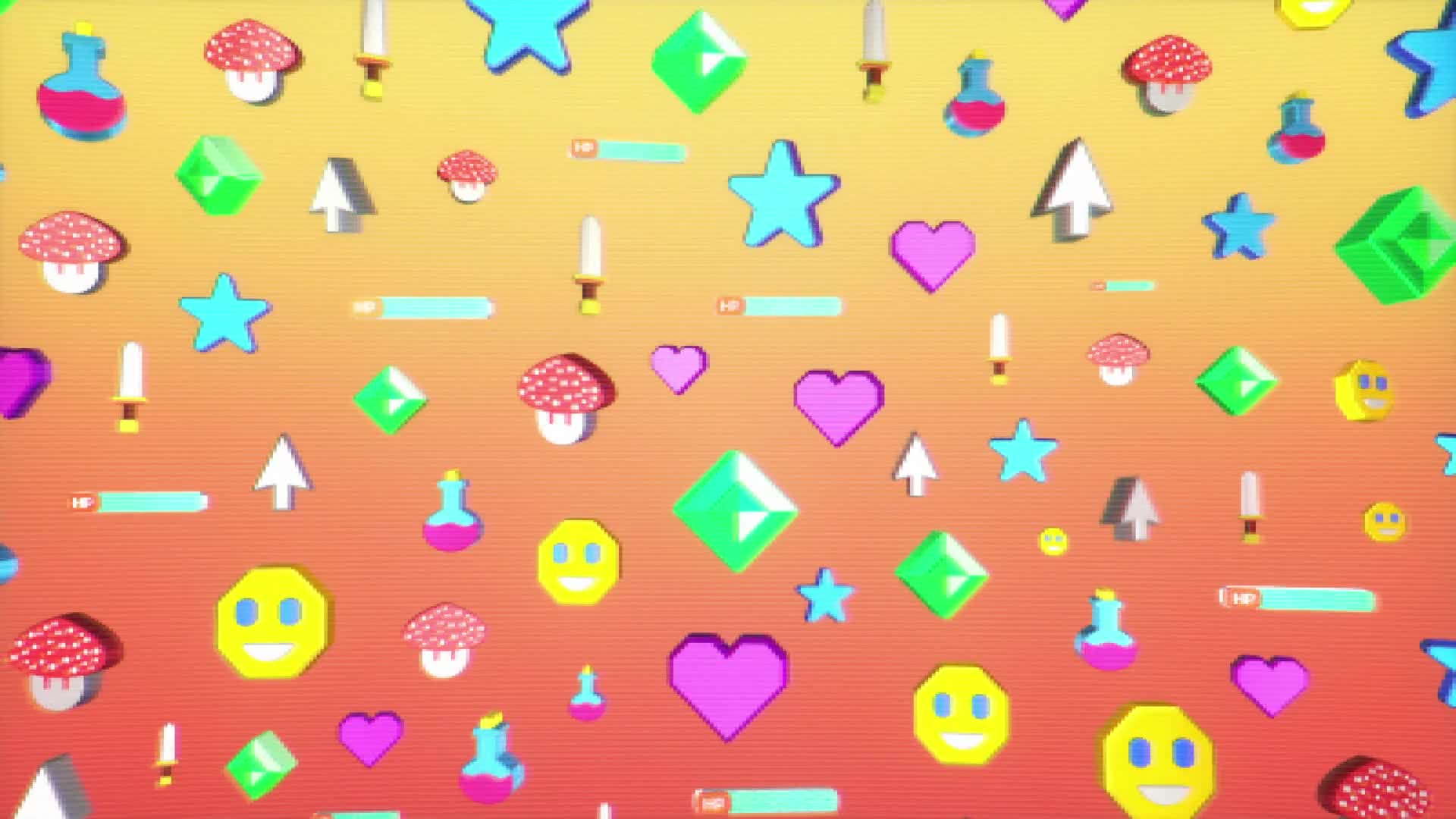 Vintage Pixel Showcase Loop