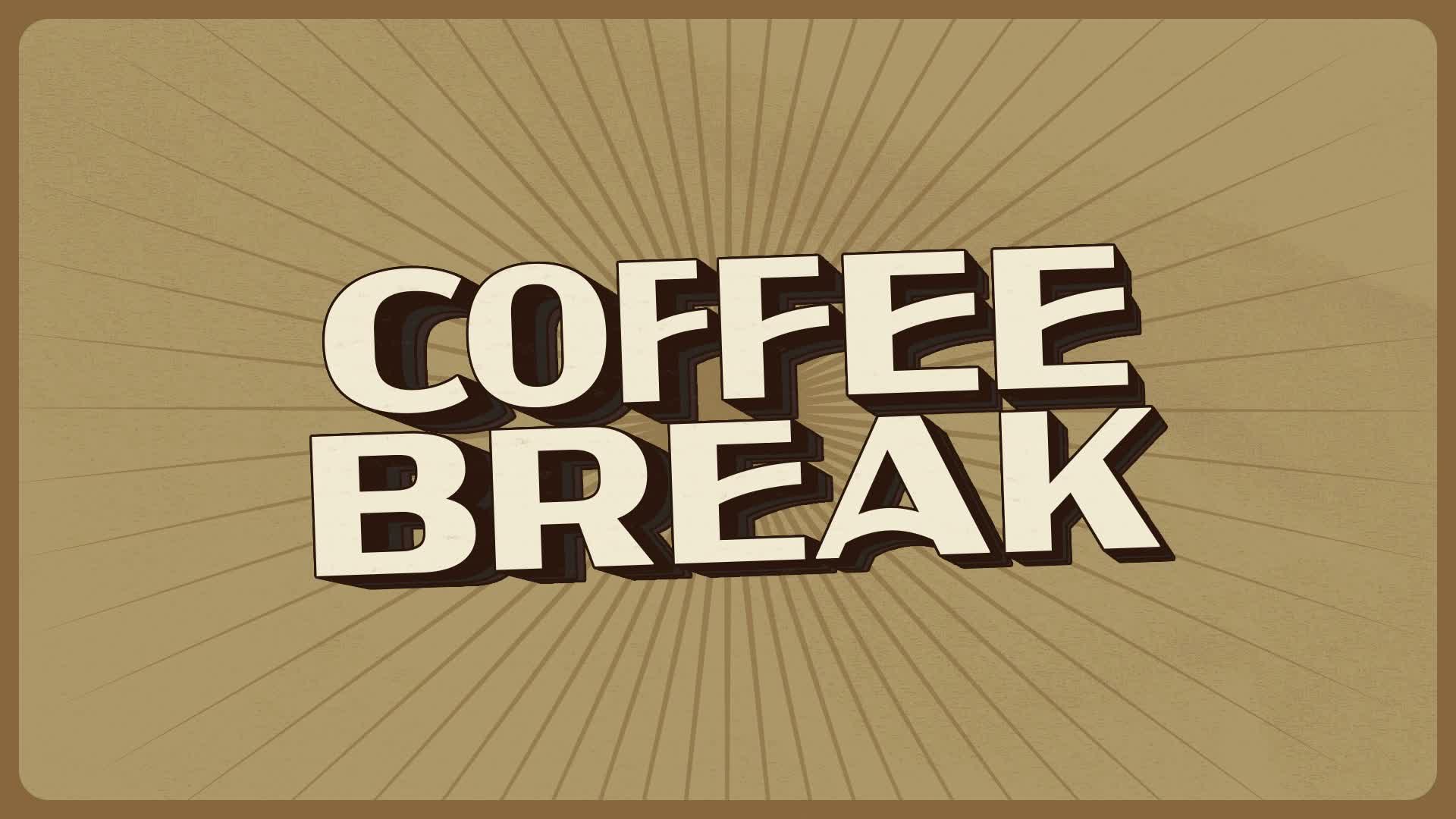 Vintage Retro Coffee Break Title
