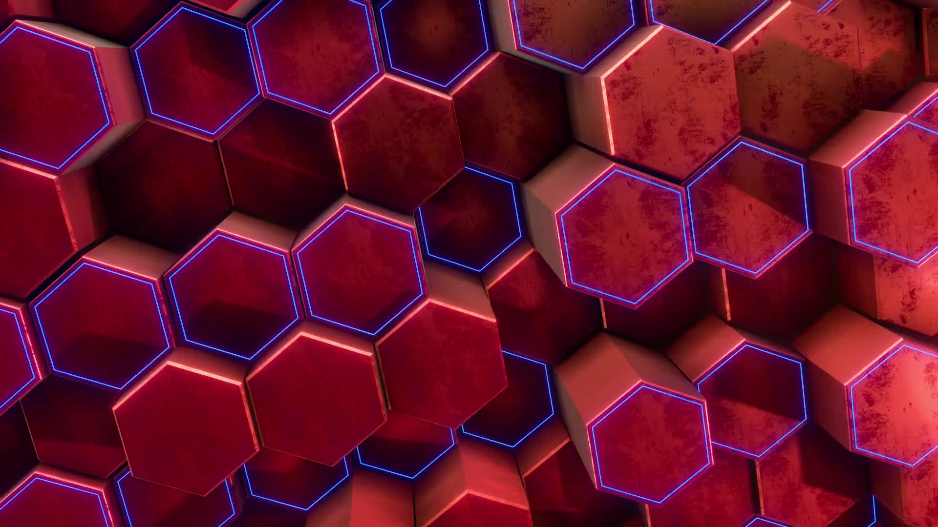 Vivid Red Glow Background