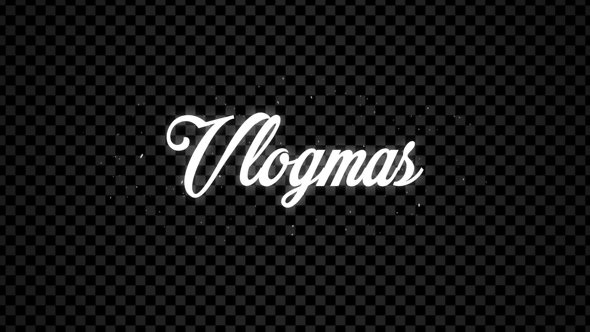 Vlogmas Title Overlay On Alpha