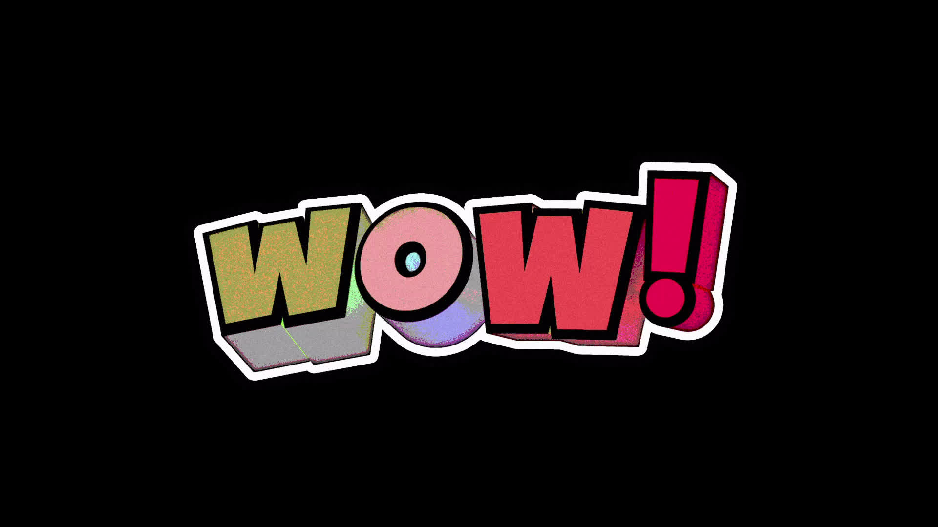 WOW Colorful Title on Alpha