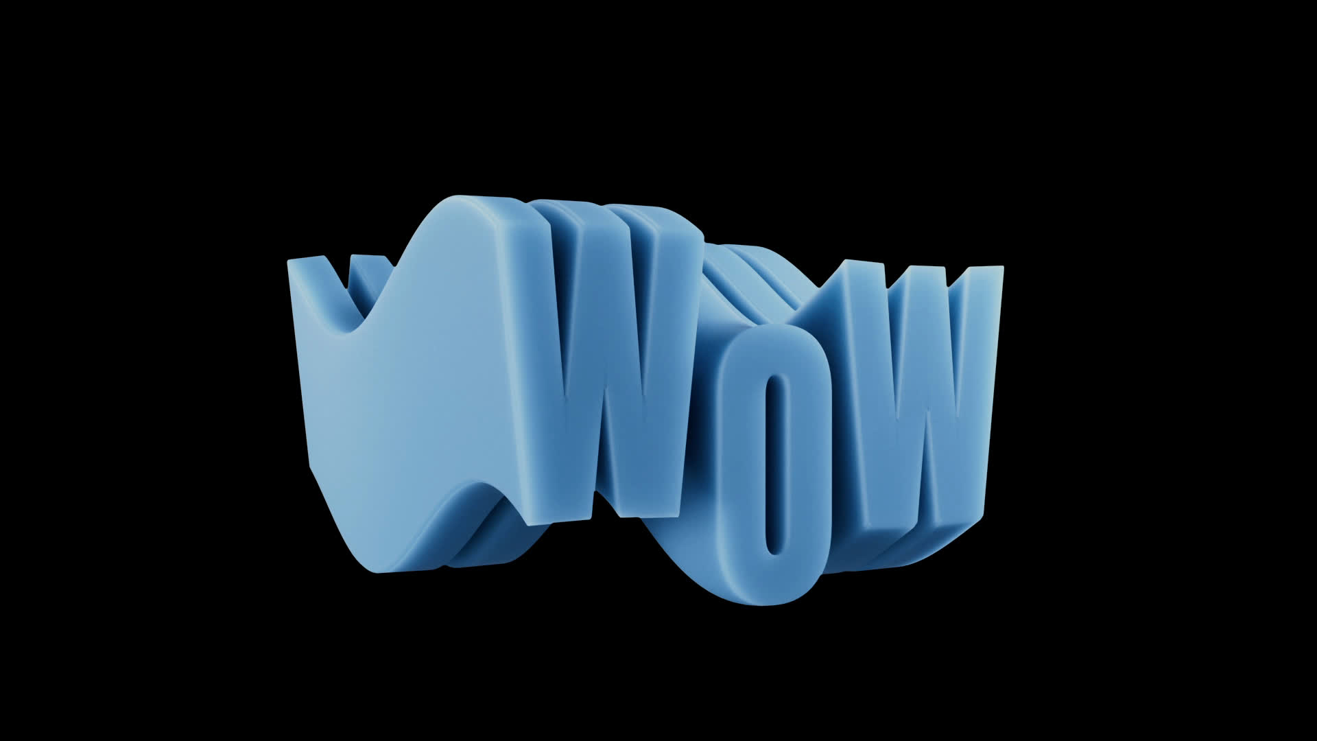 WOW Wavy Title on Alpha