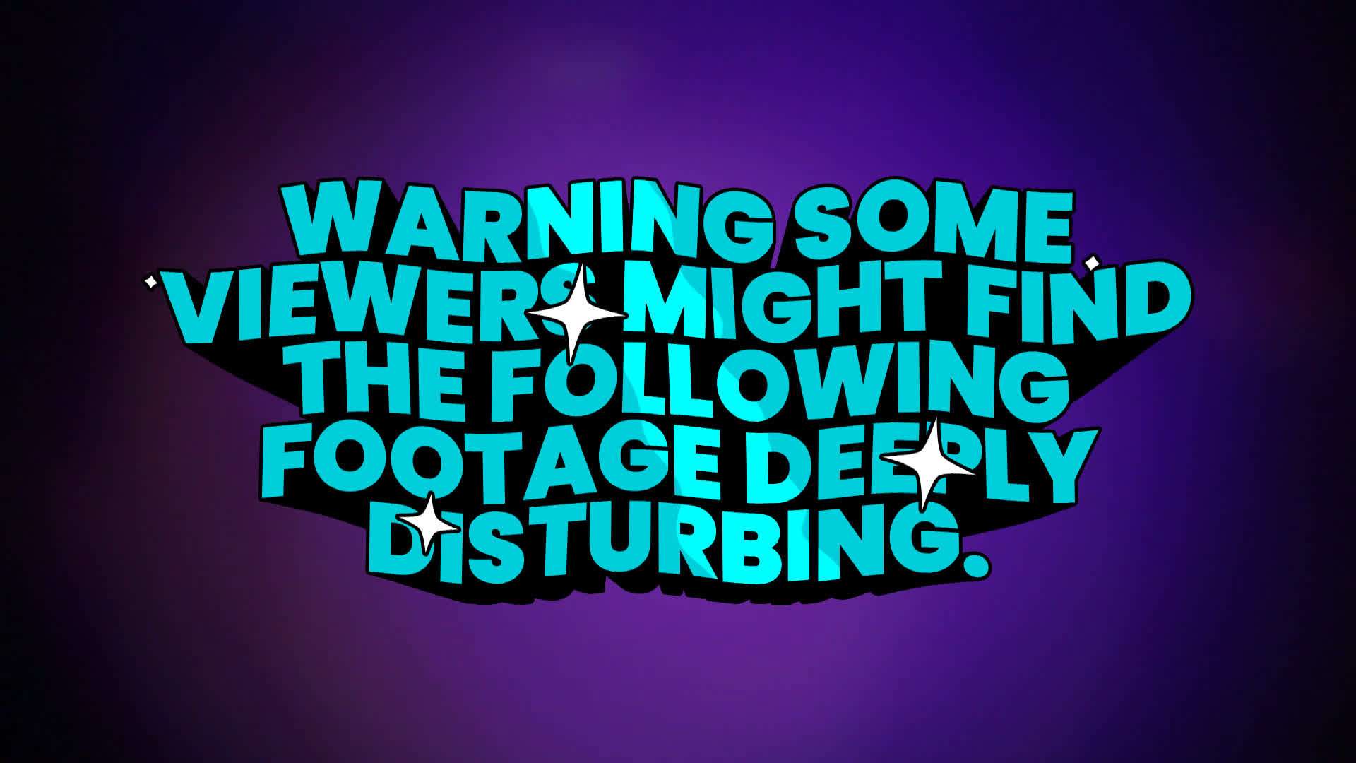 Warning Some Viewers - 3D Cartoon Text