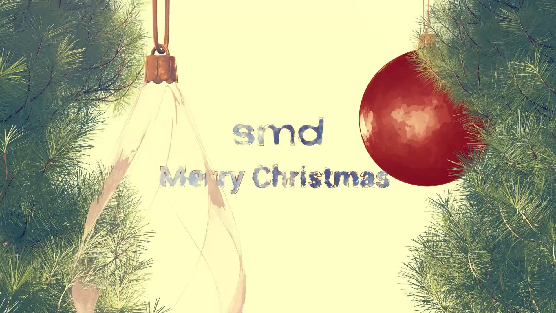 Watercolor Christmas Intro And Story