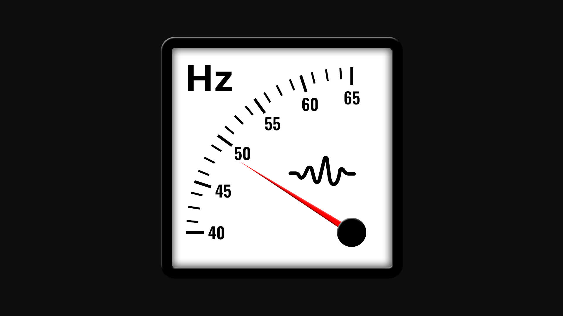Wave Flow Frequency Meter Gauge