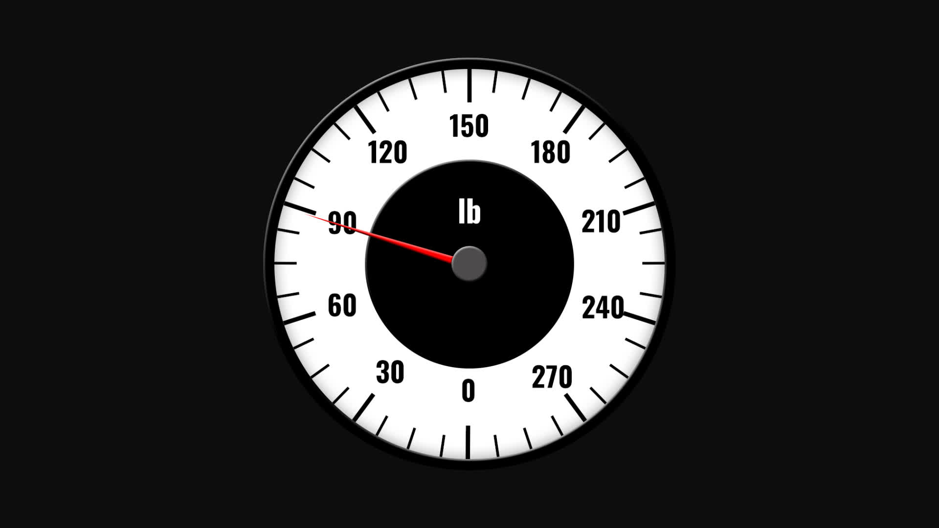 Weight Balance Circular Meter Gauge