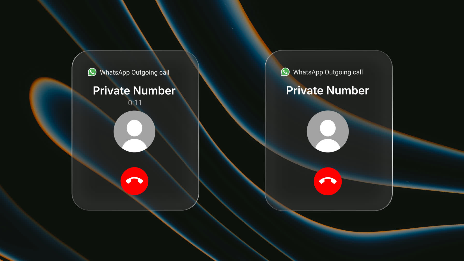 Whatsapp Outgoing Call Notification Popup UI