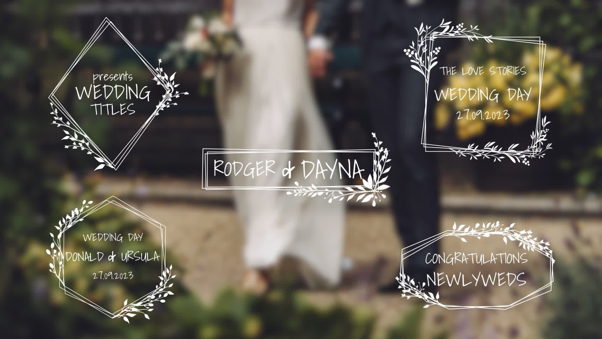 White Wedding Titles