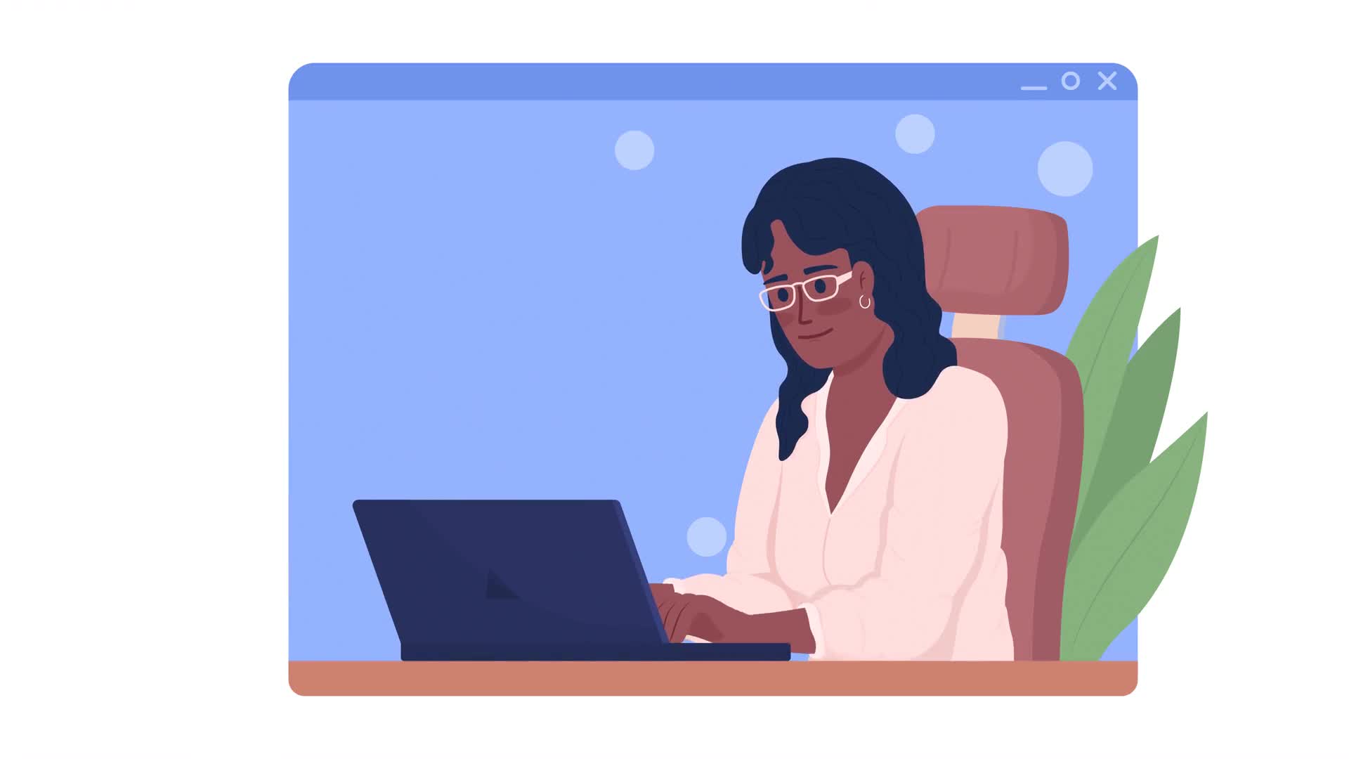 Window With Typing Programmer