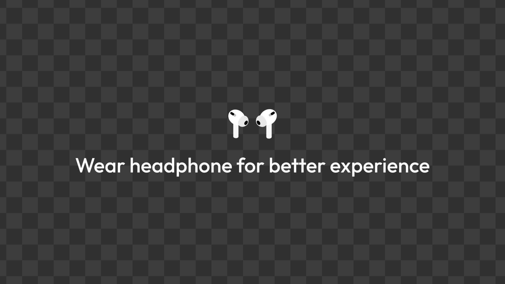 Wireless Earbuds With Better Experience Animation
