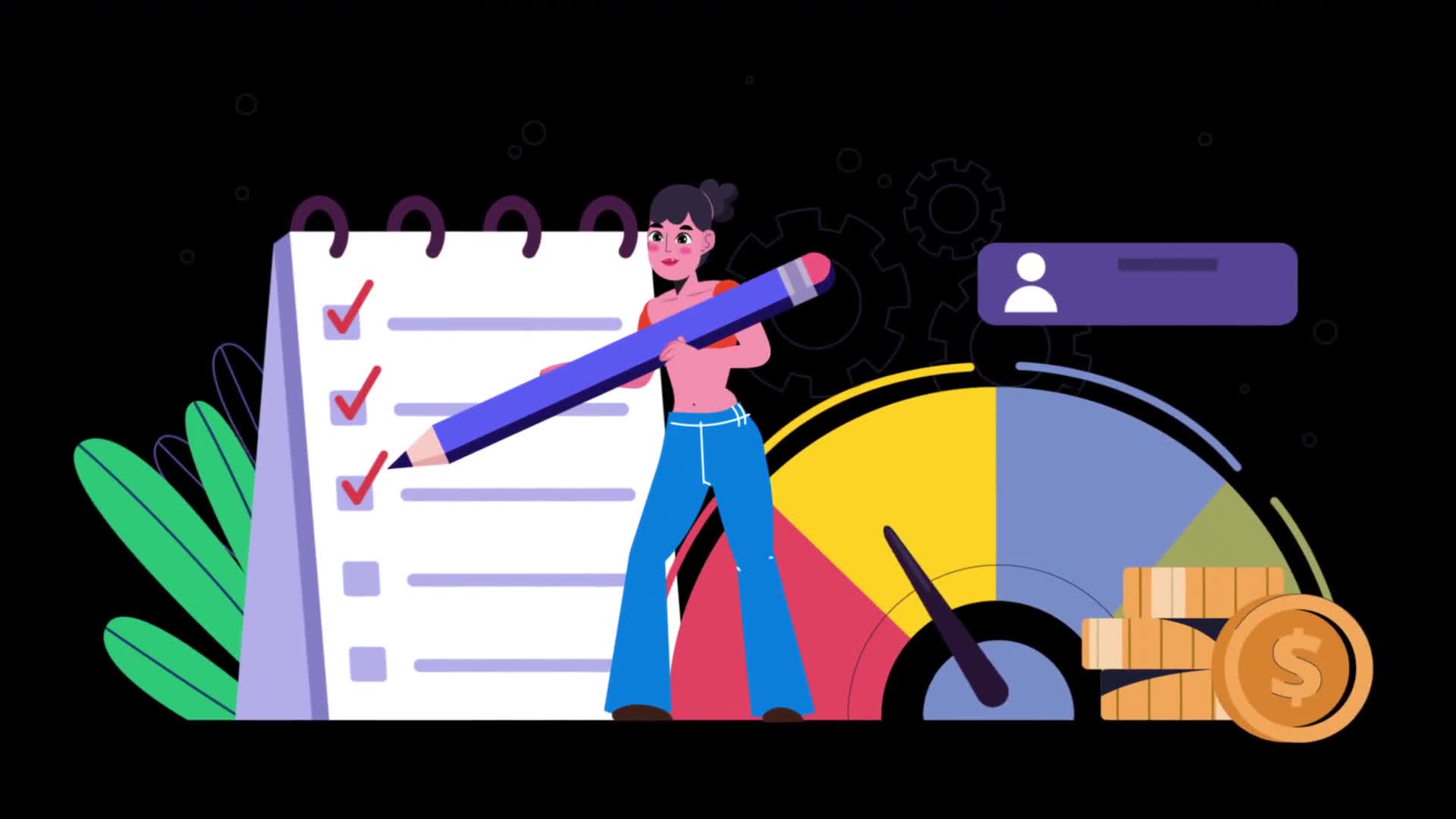 Woman Checking Off A Daily Financial To-Do List On Alpha