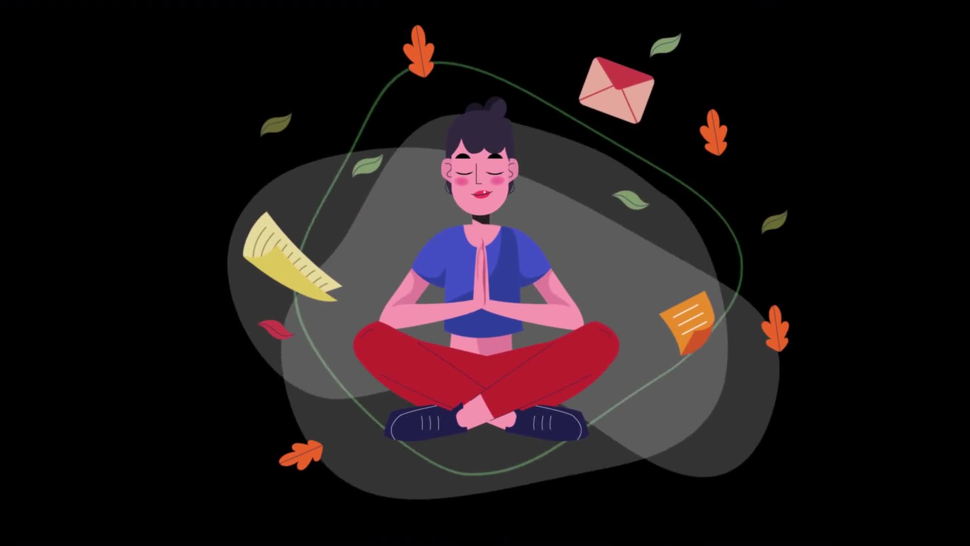 Woman Meditating And Relaxing On Alpha