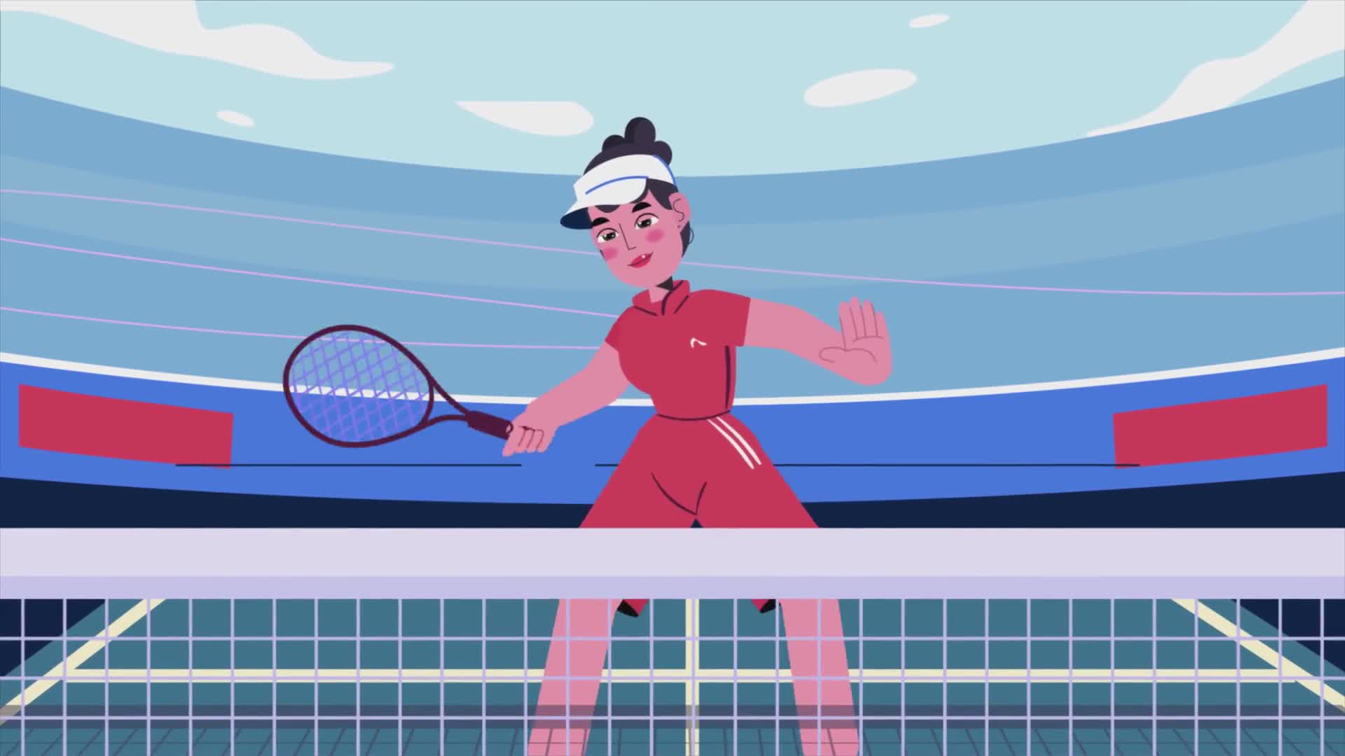 Woman Playing Tennis