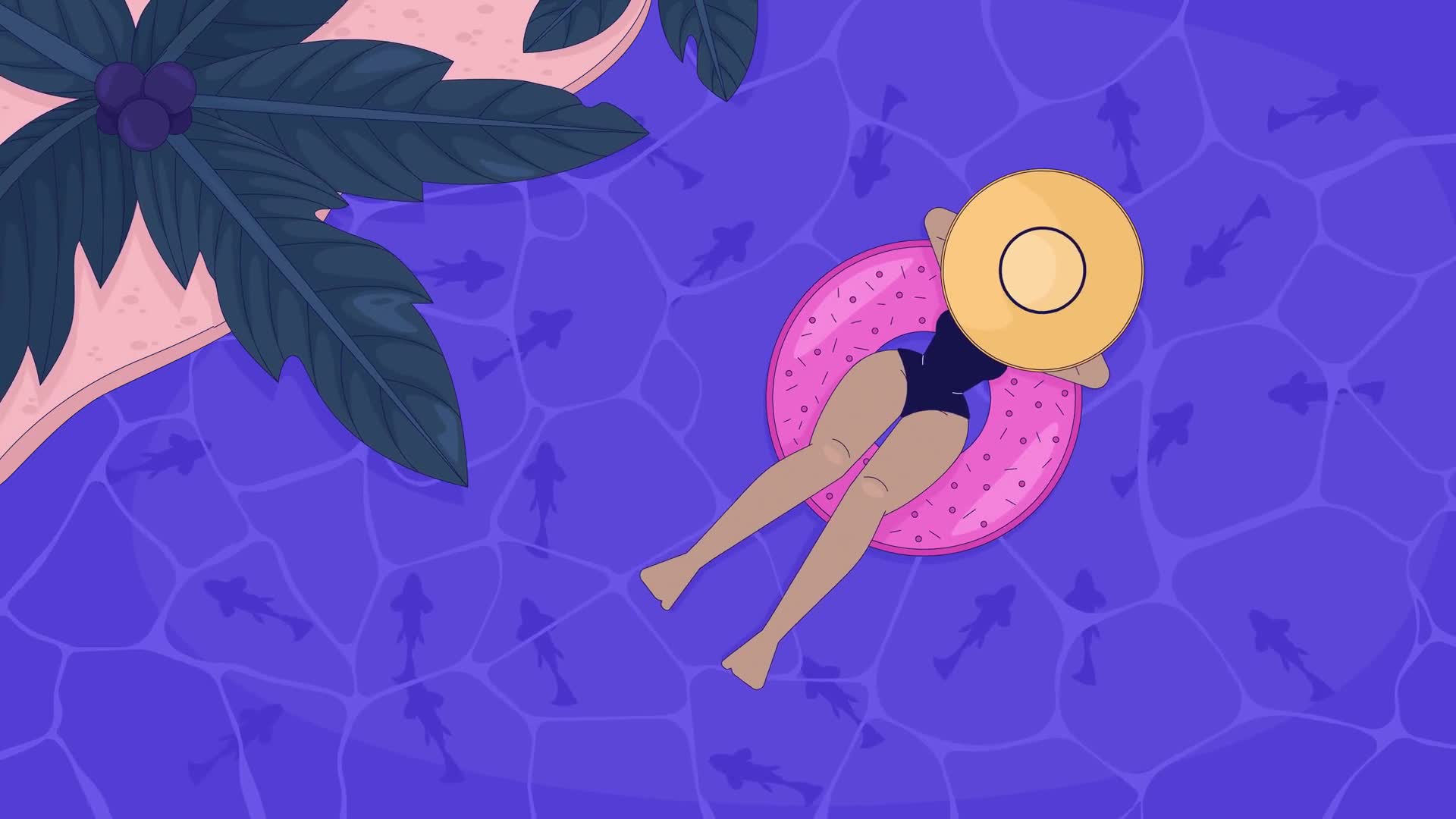 Woman Relaxing Coastline Water Lofi