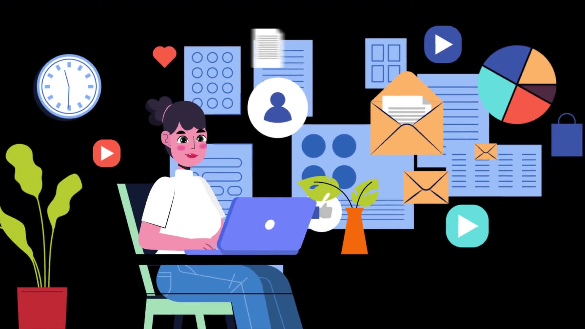 Woman Working on Laptop Creating Content On Alpha