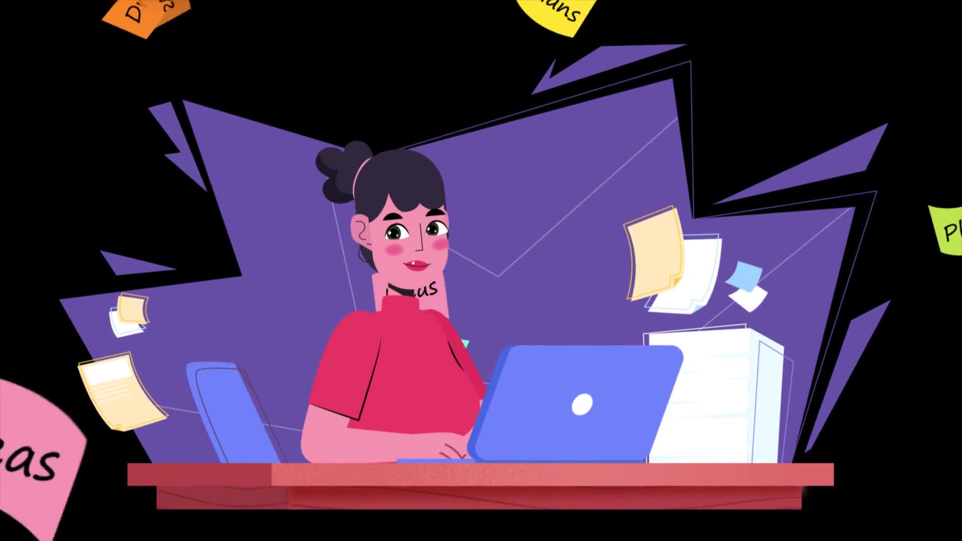 Woman Working on Laptop Planning for Success On Alpha