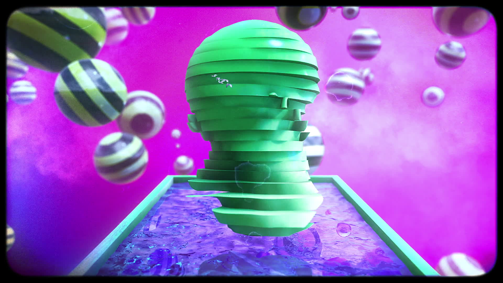 Worlds Of Abstraction Pink Green