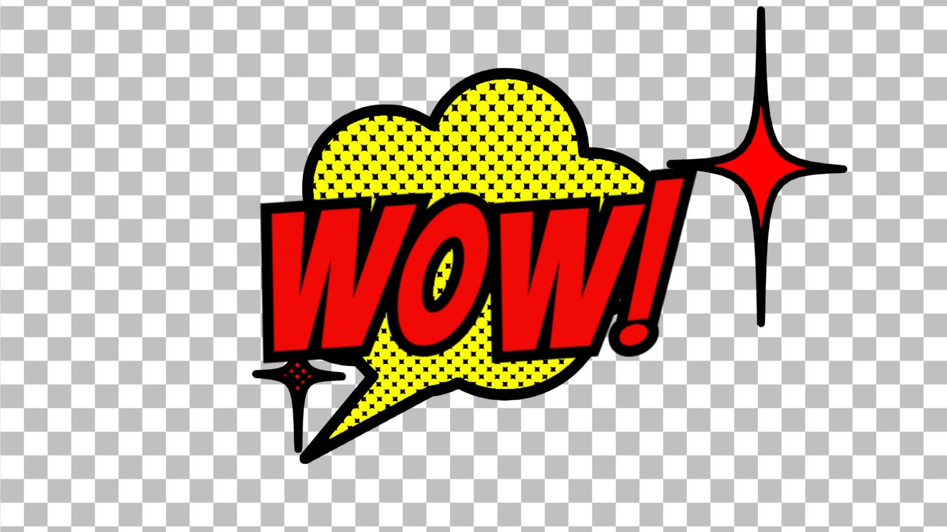 Wow! Comic Pop Bubble On Alpha