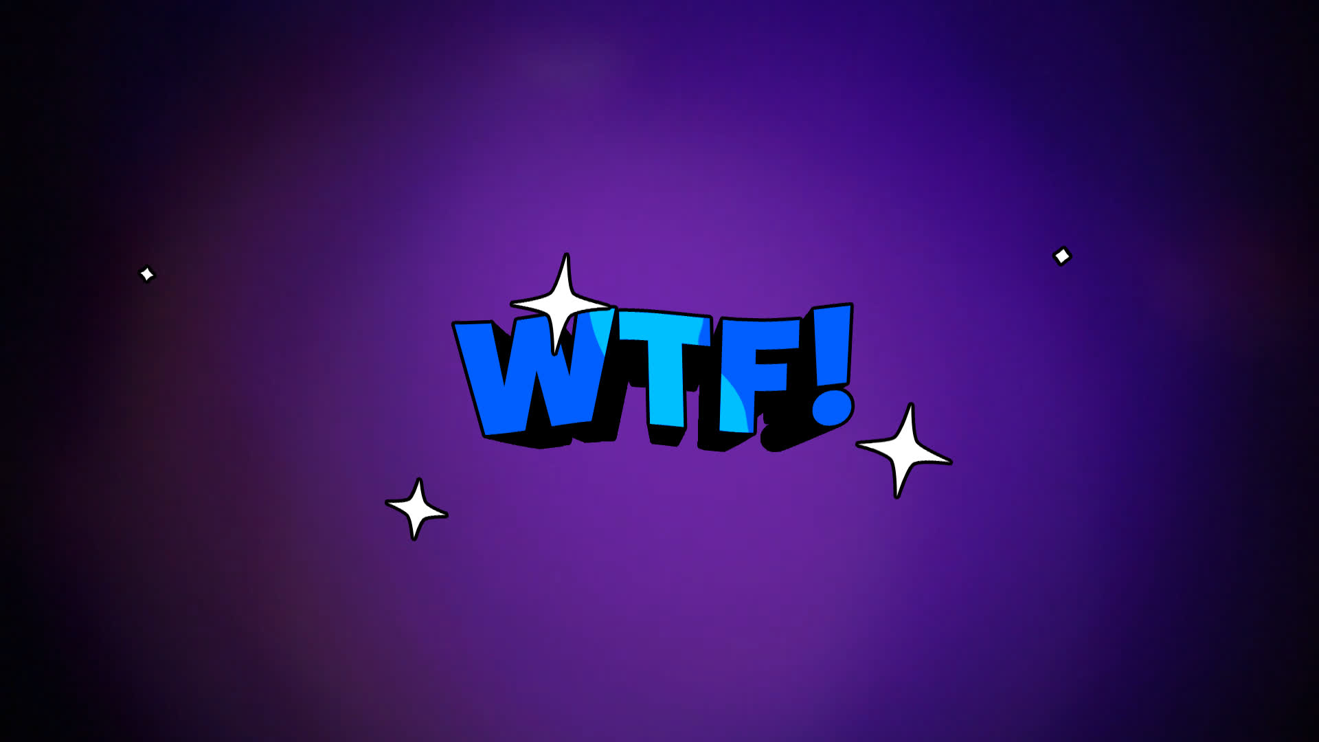 Wtf - 3D Cartoon Text