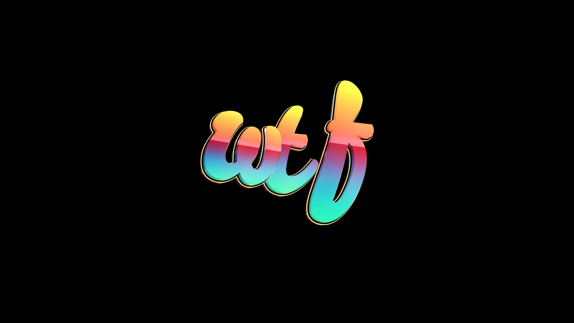 Wtf - Colorful Text
