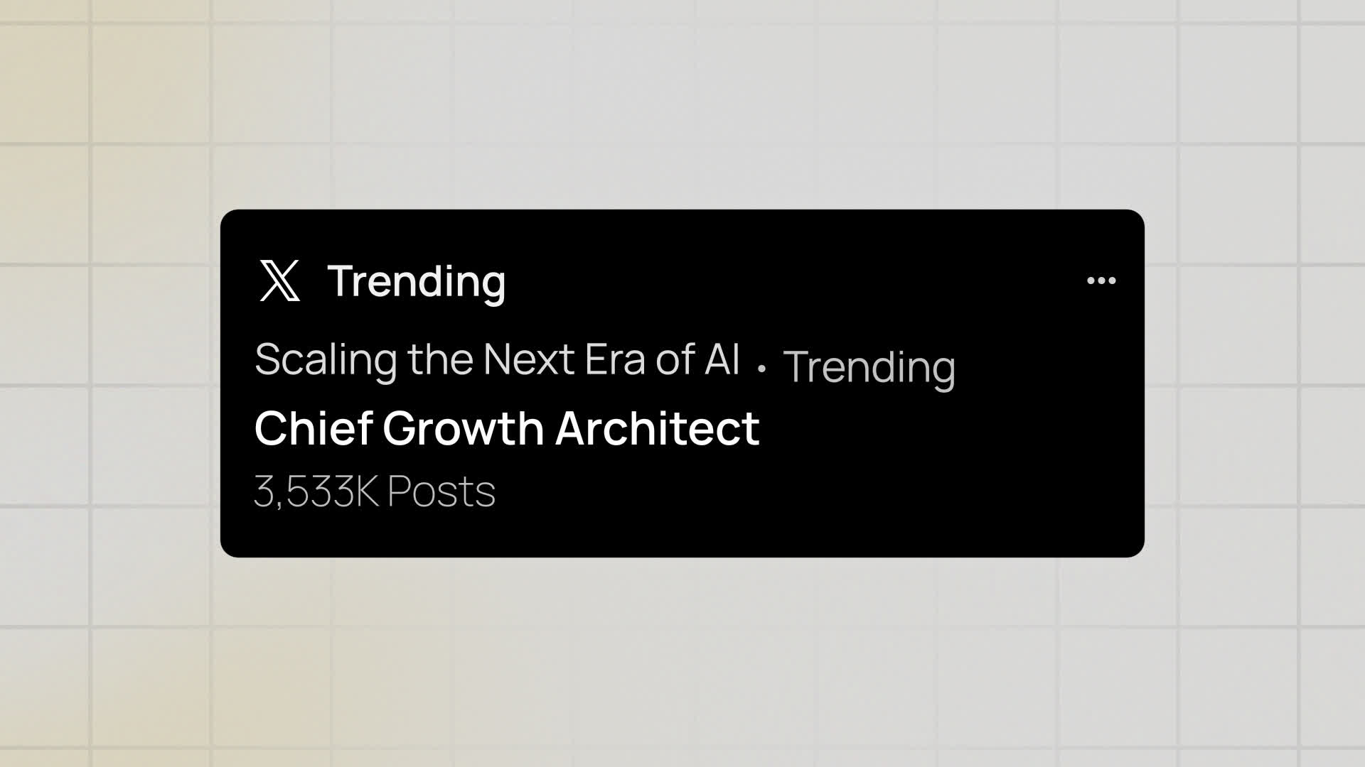 X Featured Trending Topic Counter Card