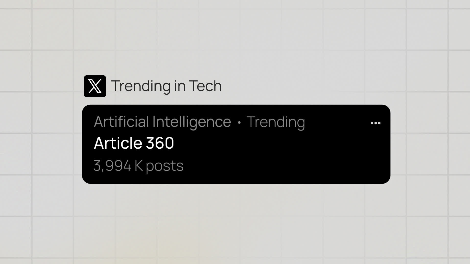 X Post Counter With Trend Listing