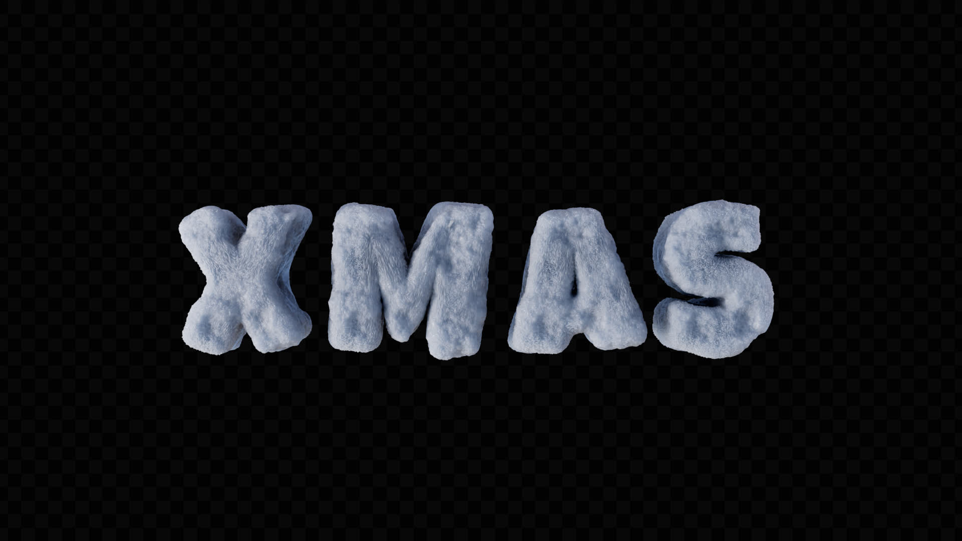 Xmas 3D Snow Title On Alpha