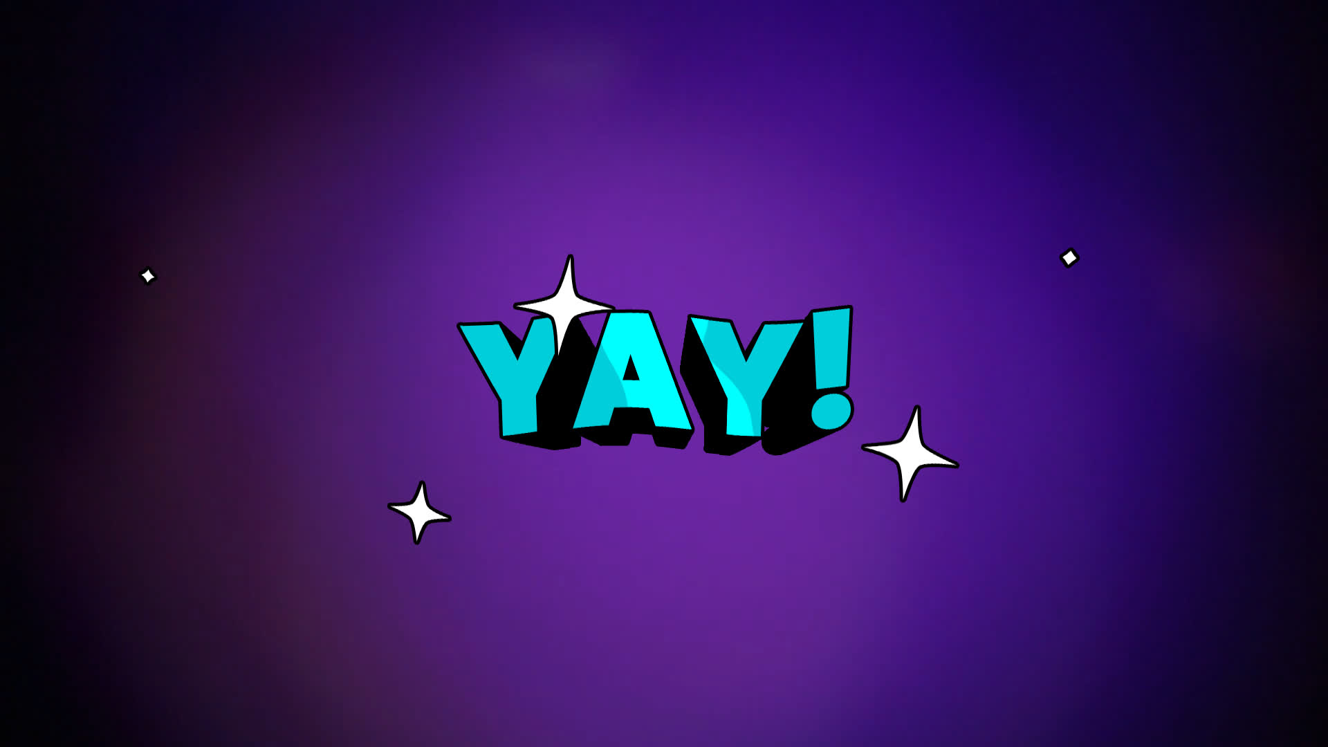 Yay - 3D Cartoon Text
