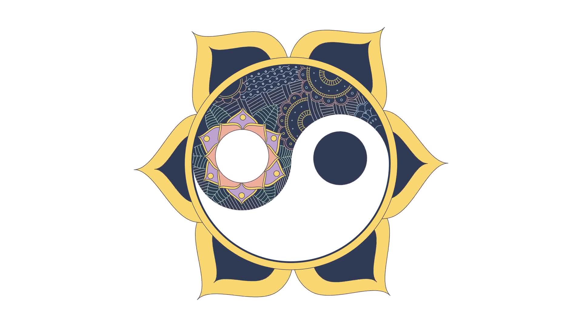 Yin Yang Mandala Sacred Geometry