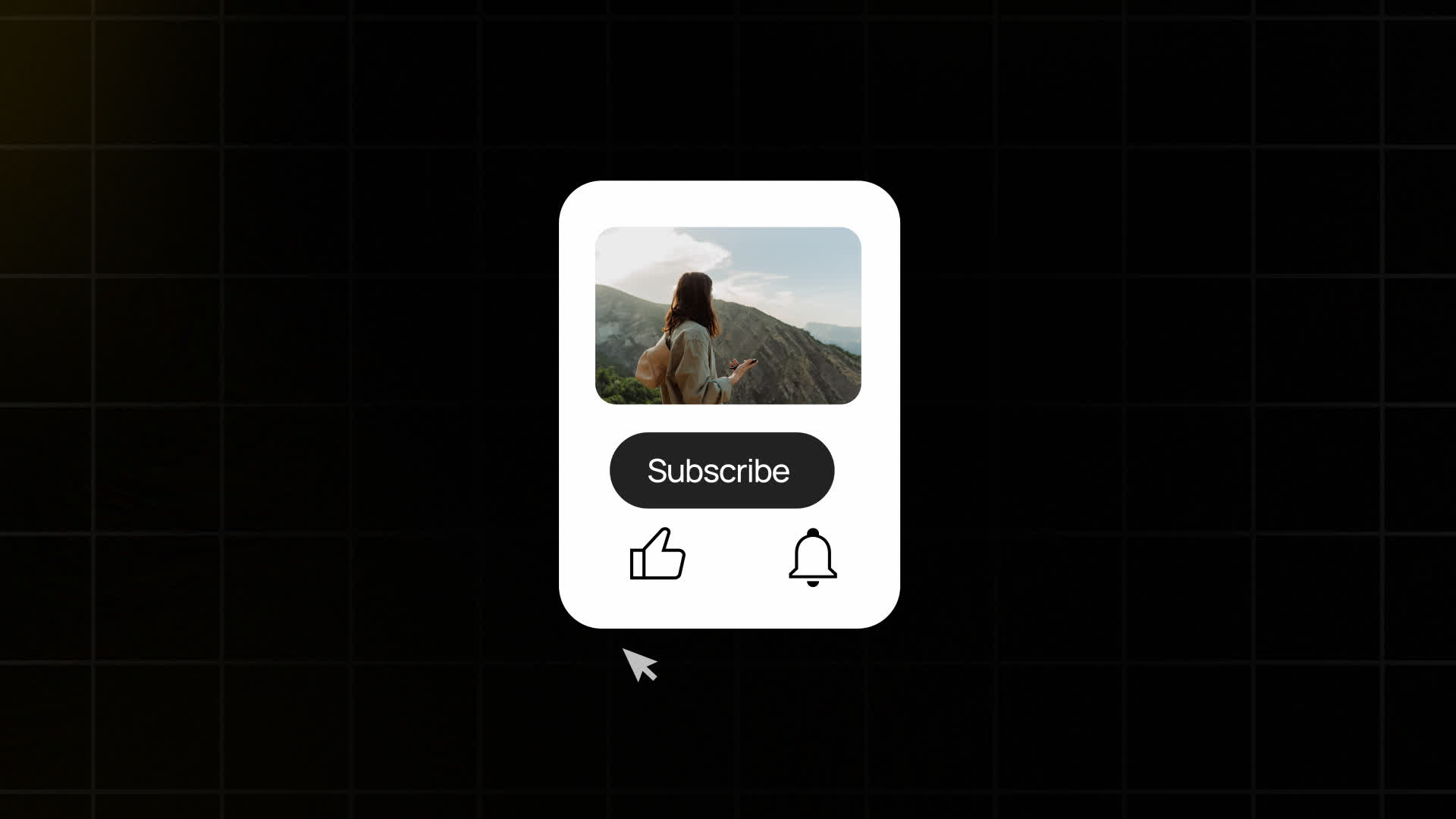 YouTube Channel Subscribe Profile Card Animation