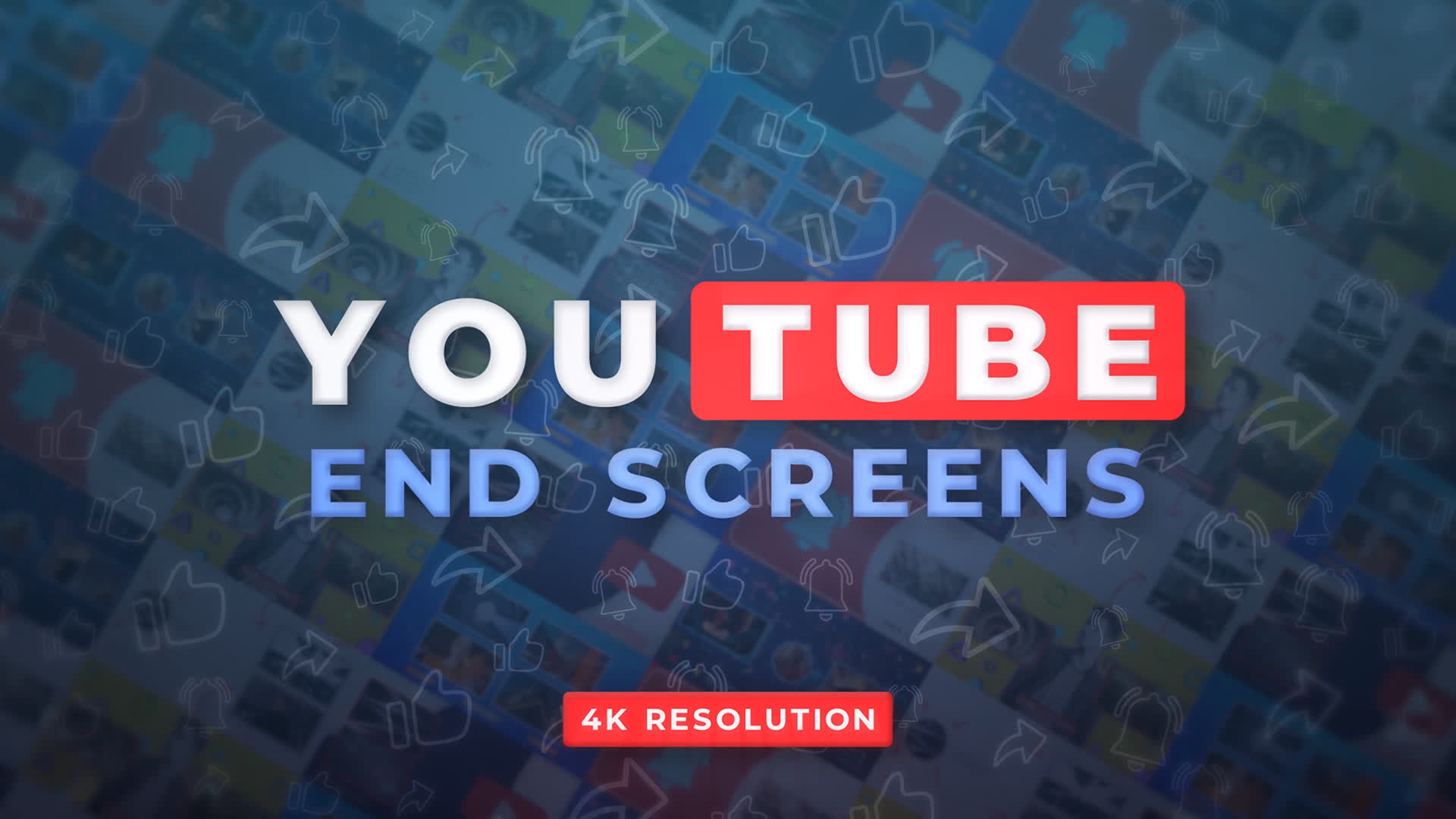 YouTube End Screens - Pack 1