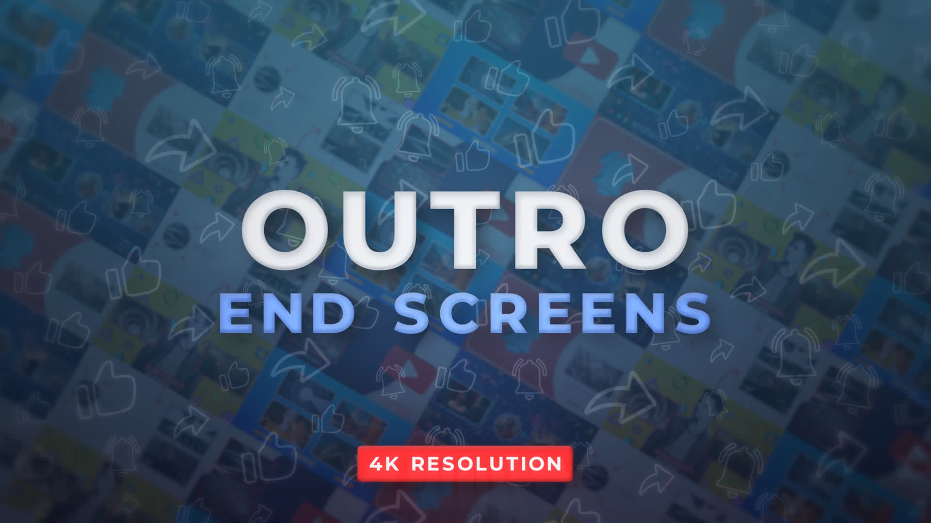 YouTube End Screens - Pack 1