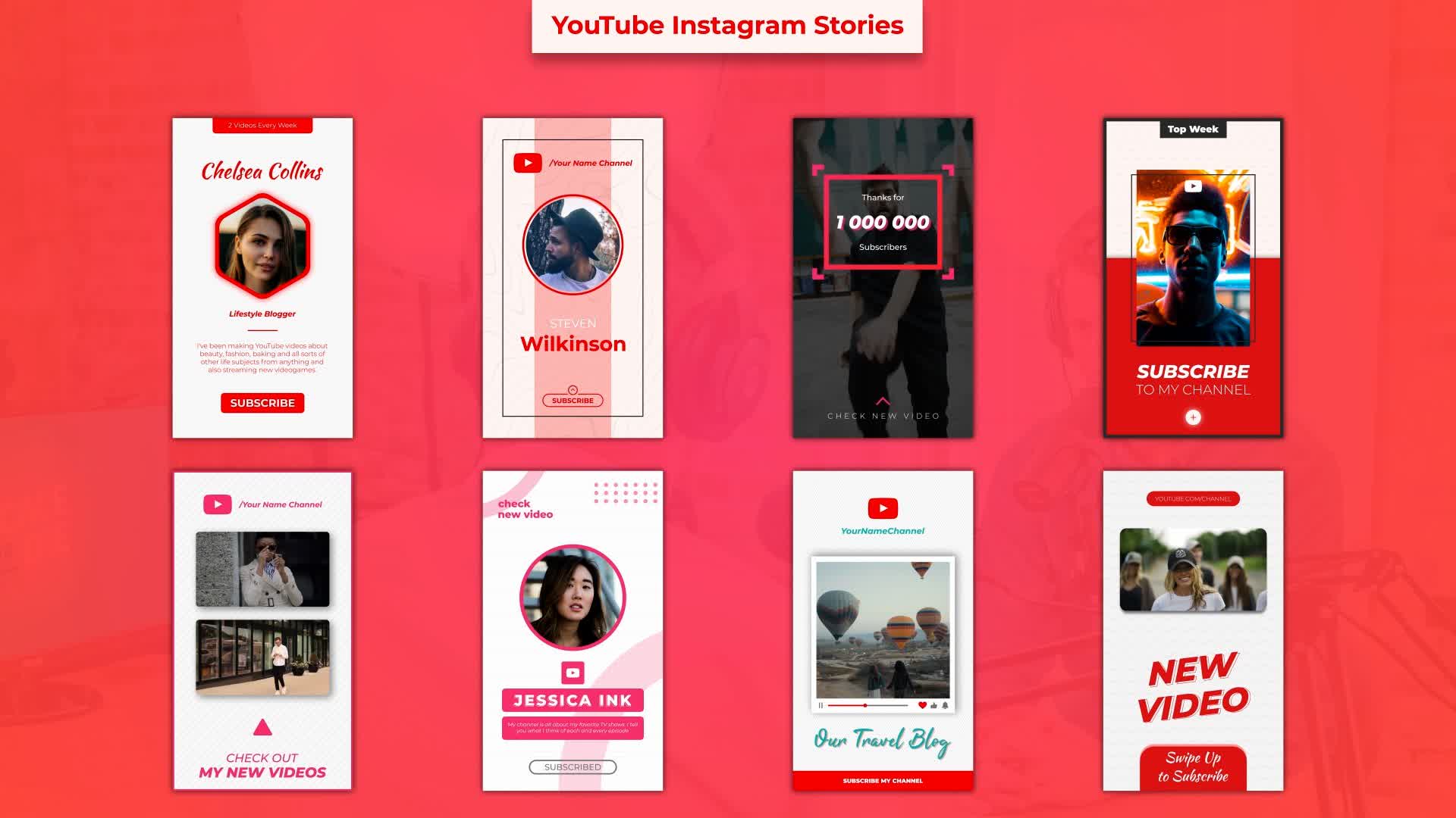 YouTube Instagram Stories