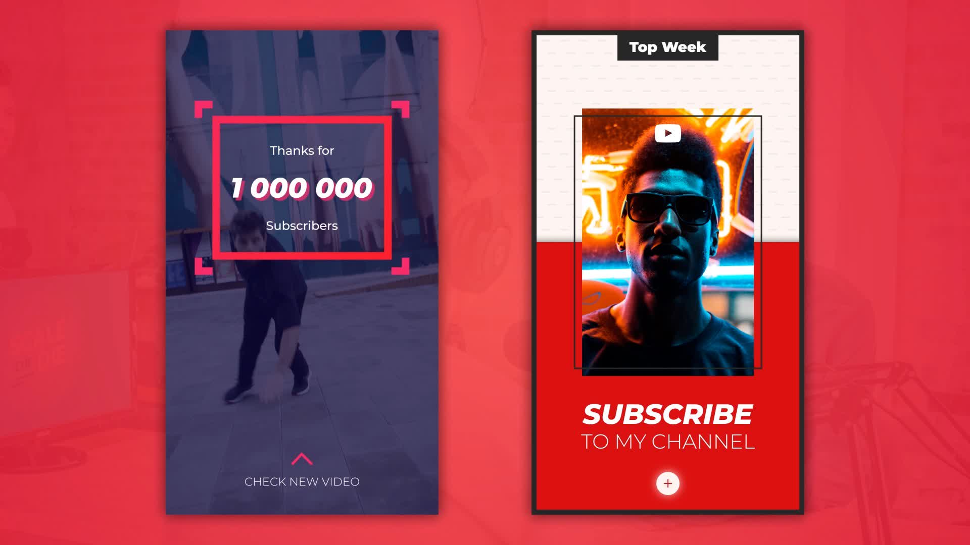 YouTube Instagram Stories