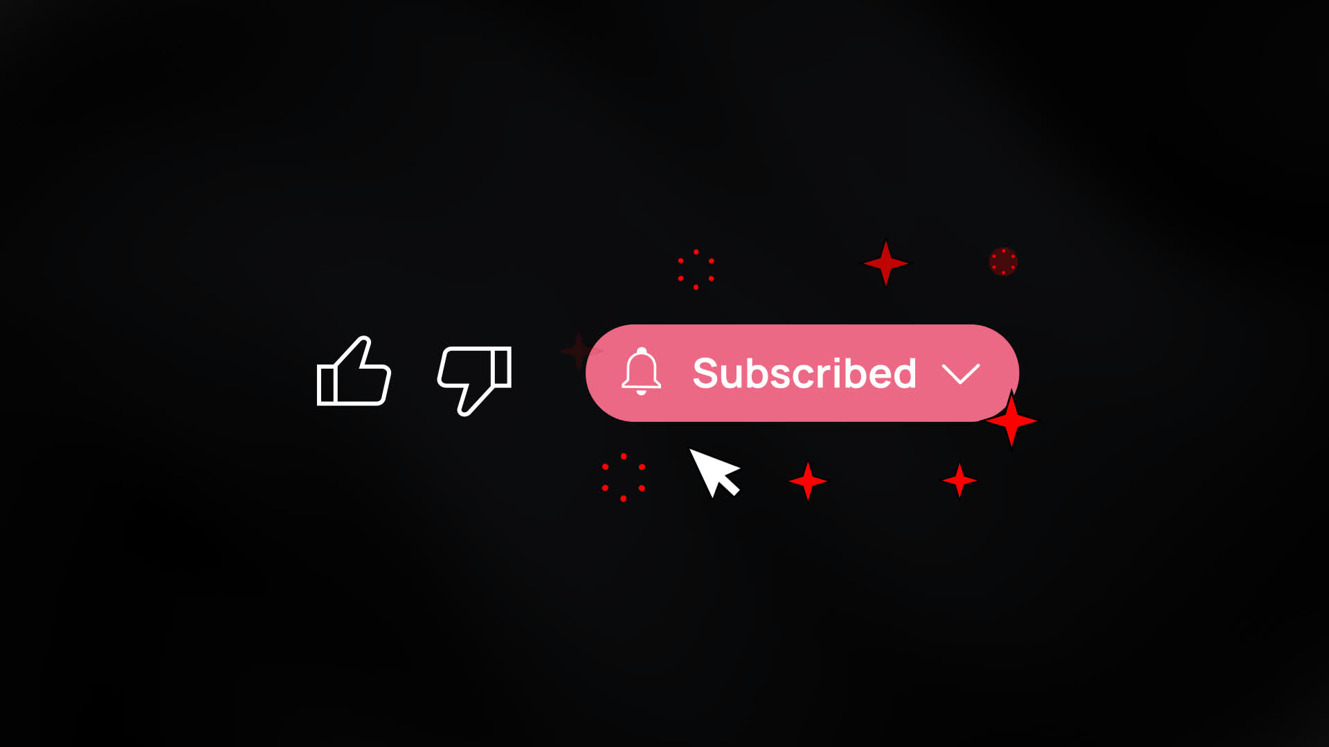 YouTube Like Dislike Subscribe Button With Glass Effect