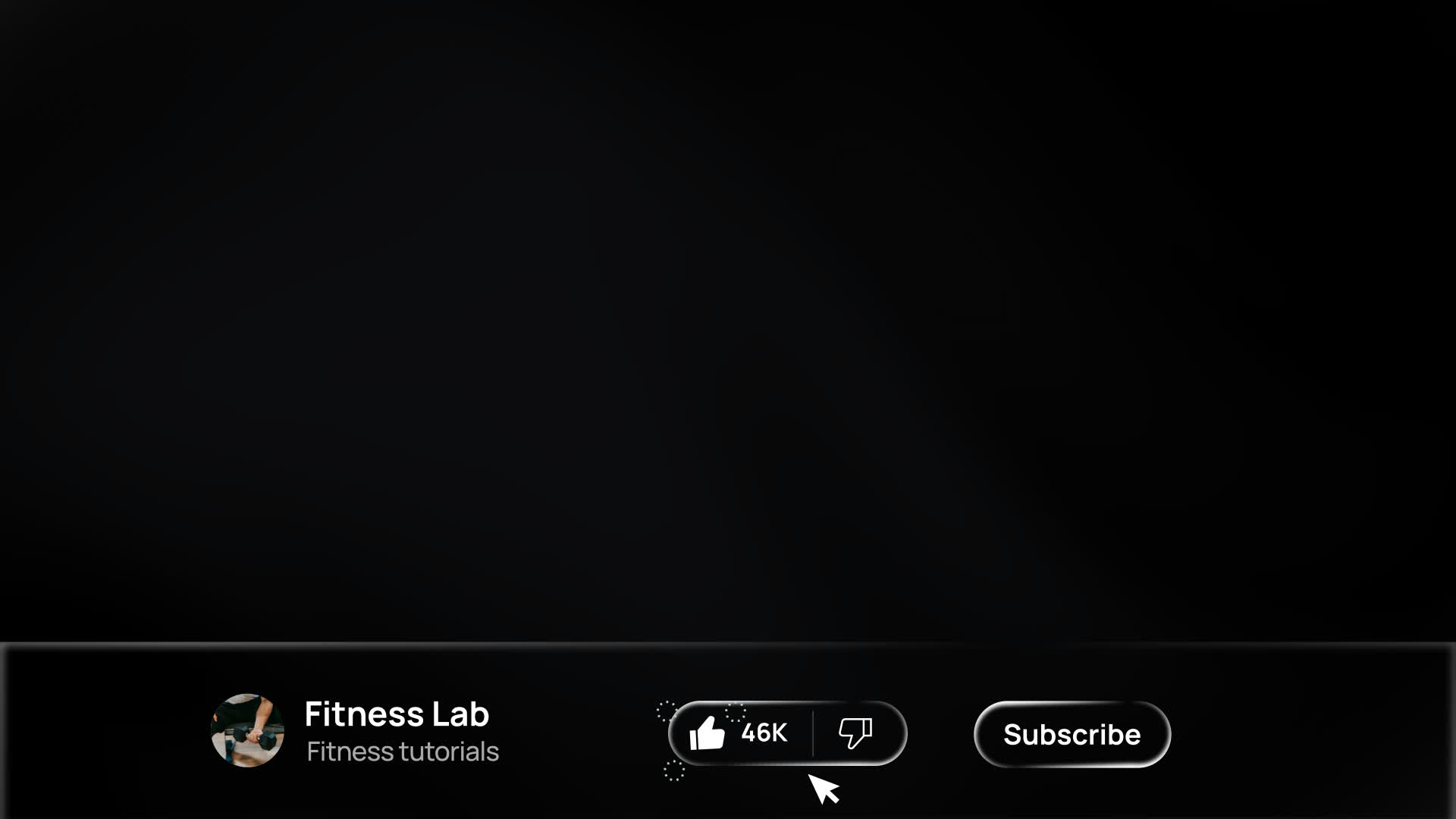 YouTube Like Subscribe Panel With Glass Effect