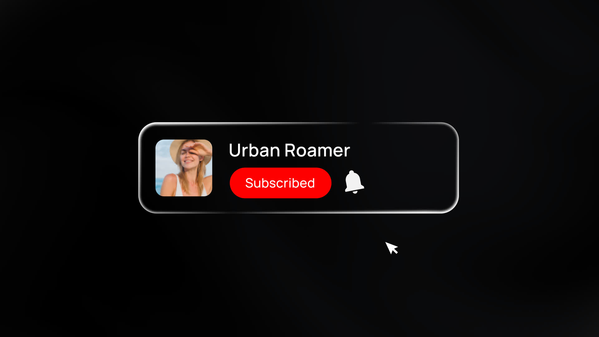 YouTube Liquid Glass Subscribe Button Bar