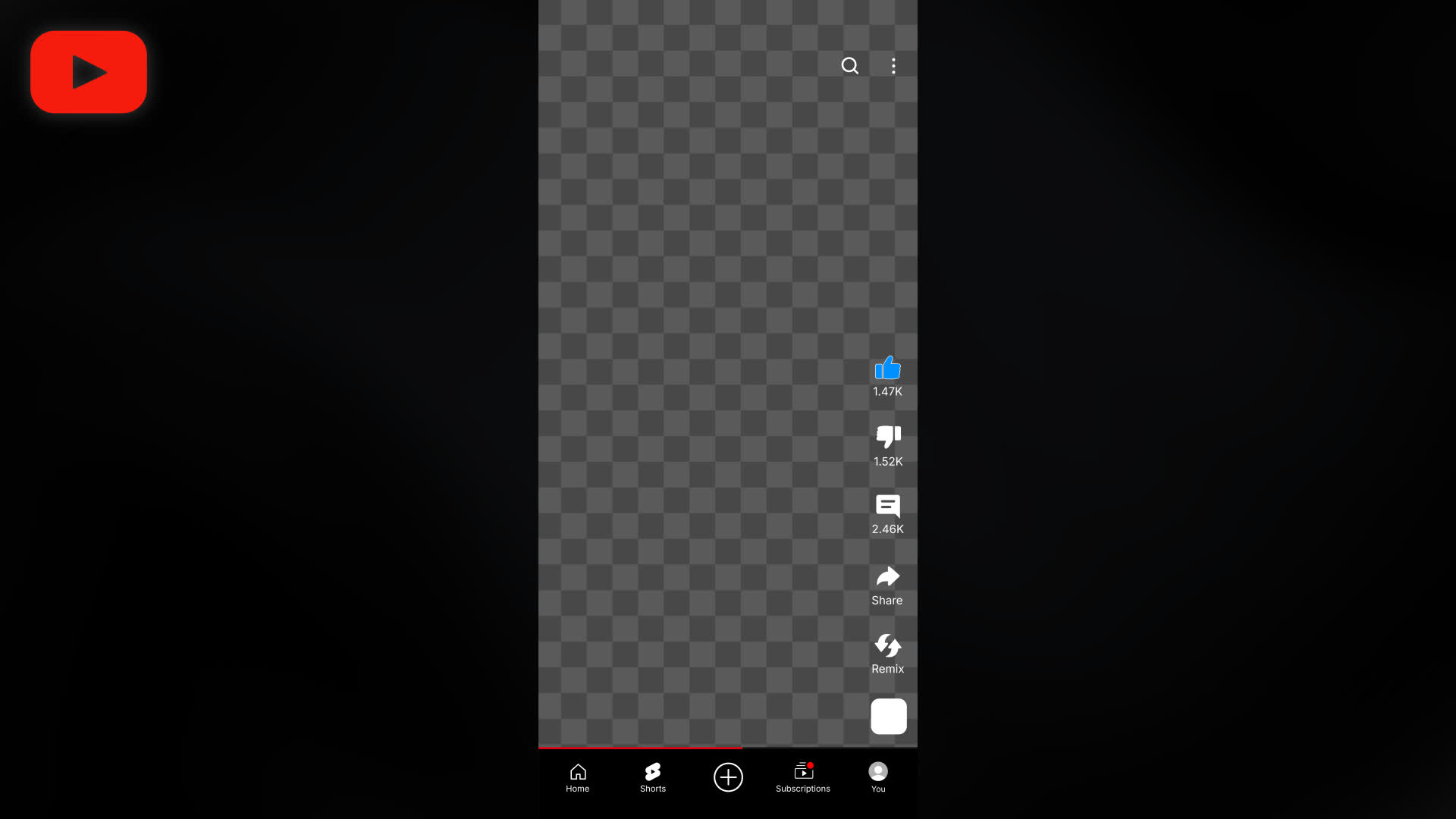 YouTube Shorts Playback Overlay