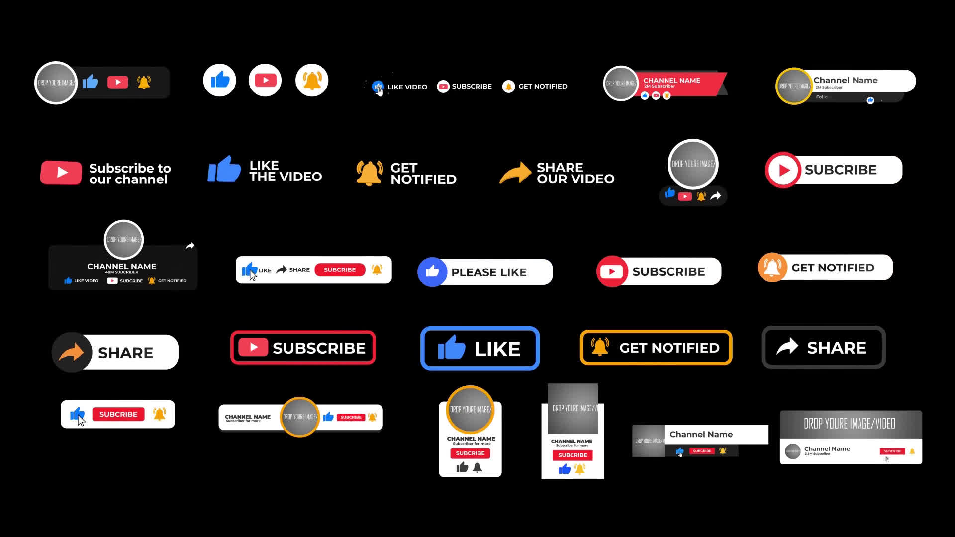 YouTube Subscribe Elements