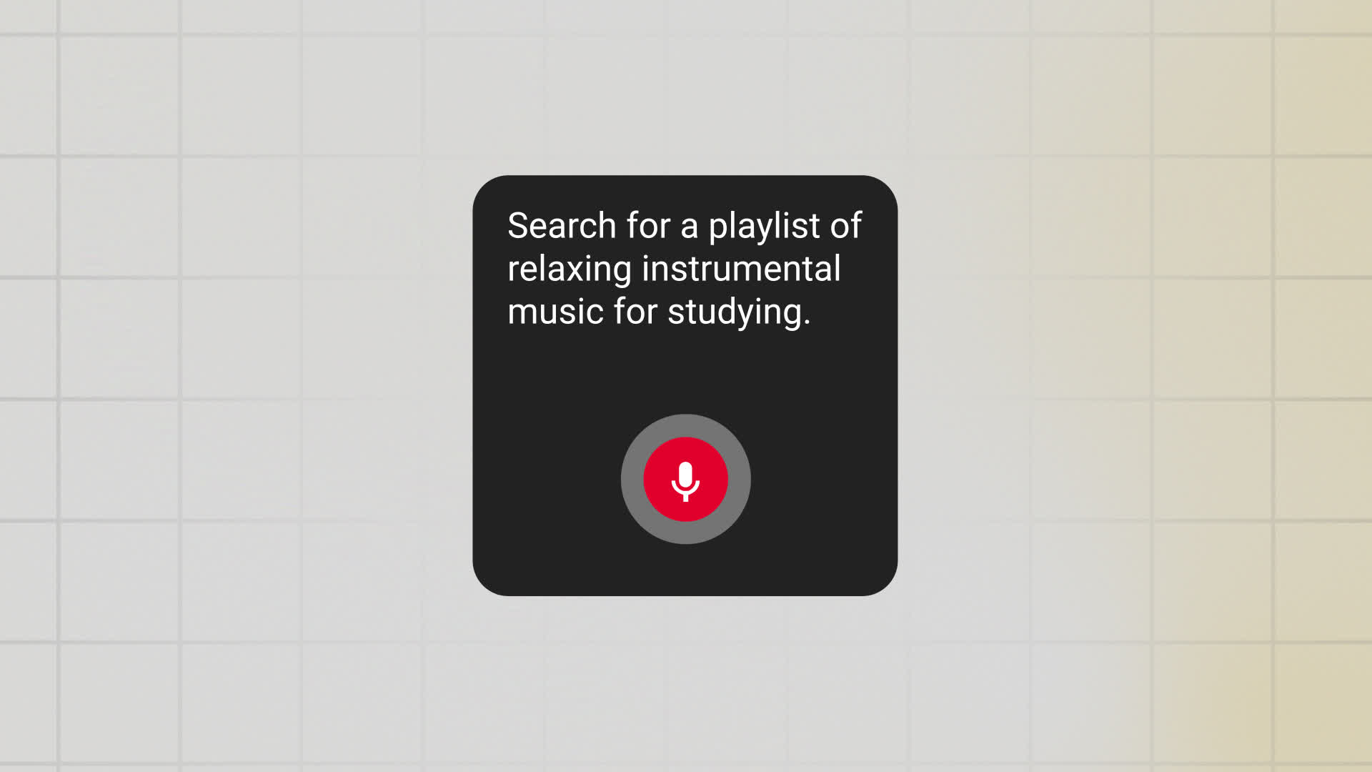 YouTube Voice Input Detection Card
