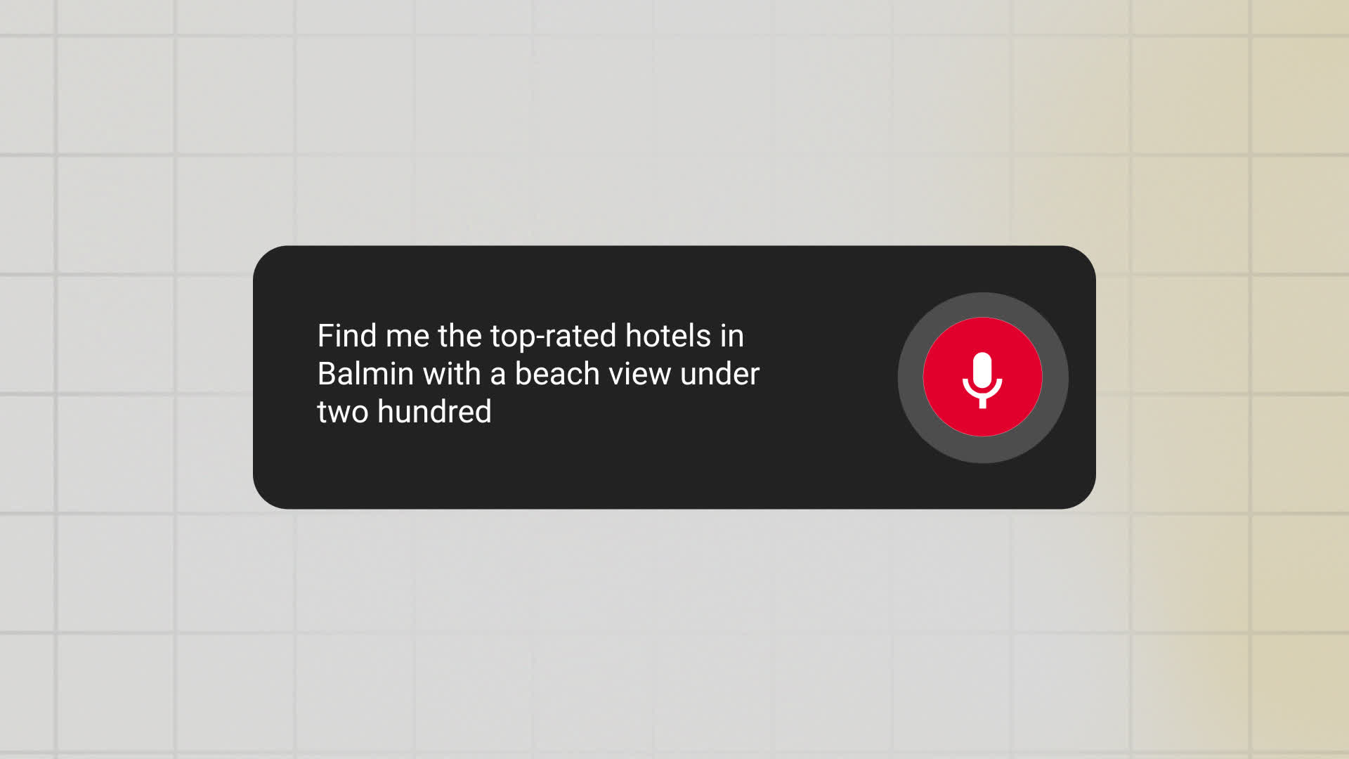 YouTube Voice Search Bar With Microphone