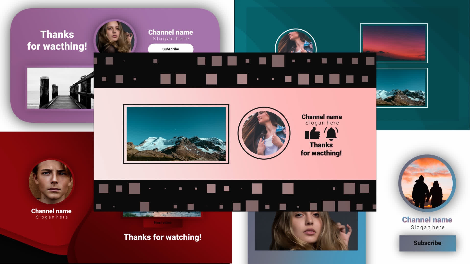 Youtube Endscreens Pack