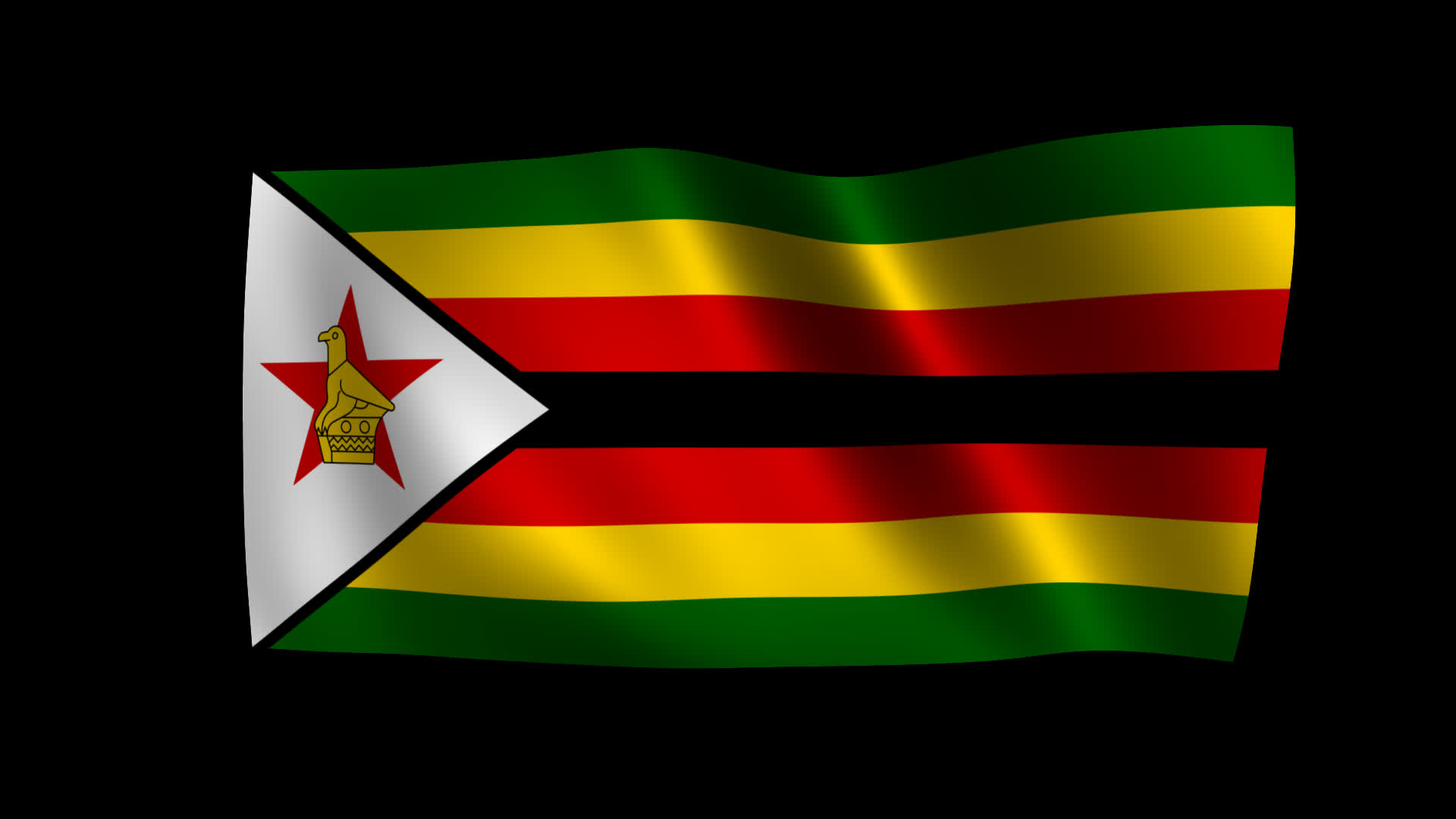 Zimbabwe Flag Waving