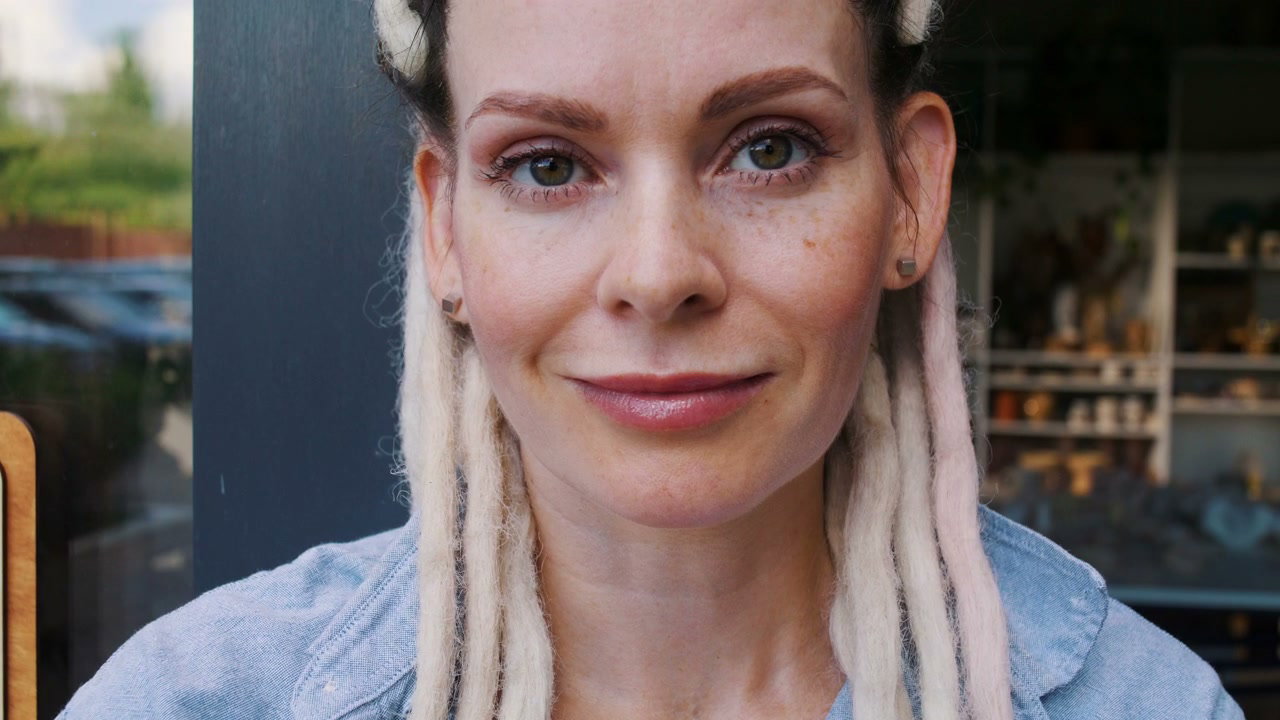 Smiling Woman in Ceramic Studio