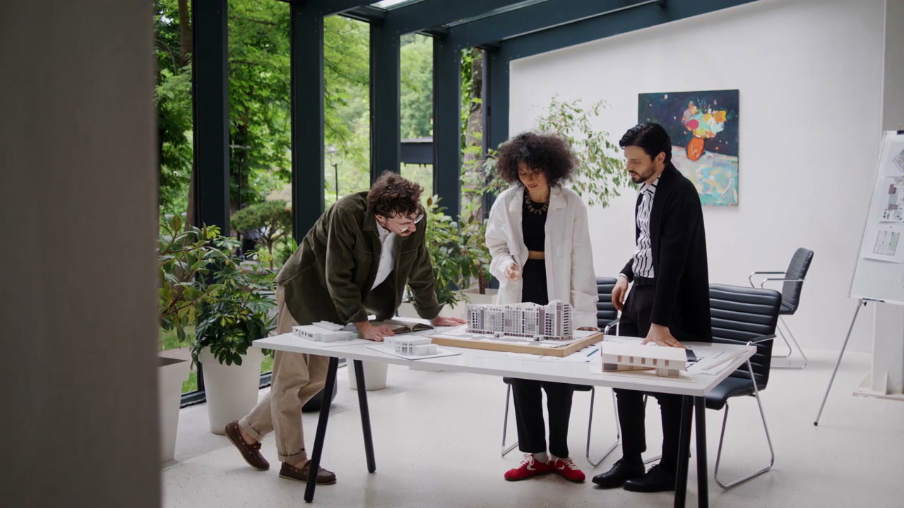 Architecture Team Reviewing Project