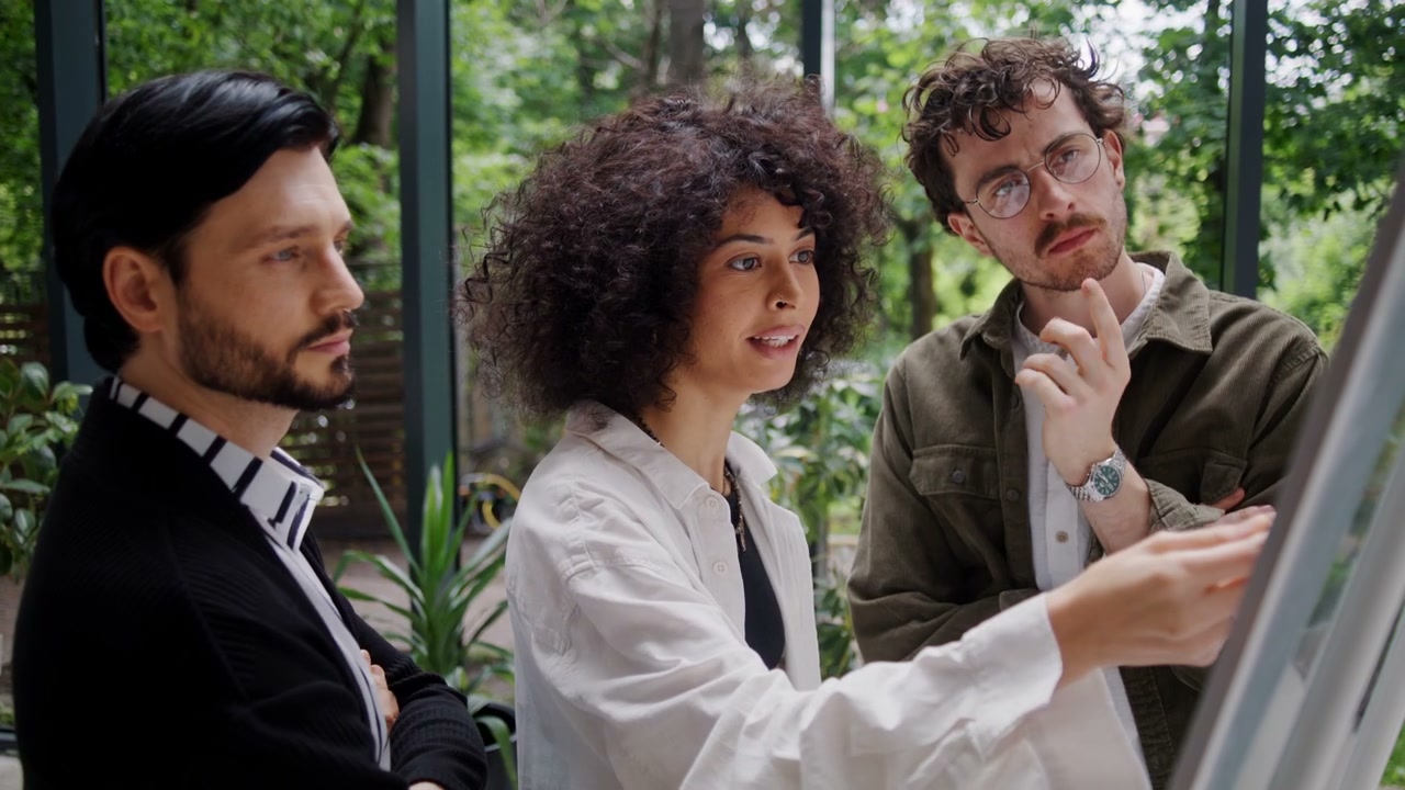Team Discussion in Modern Office